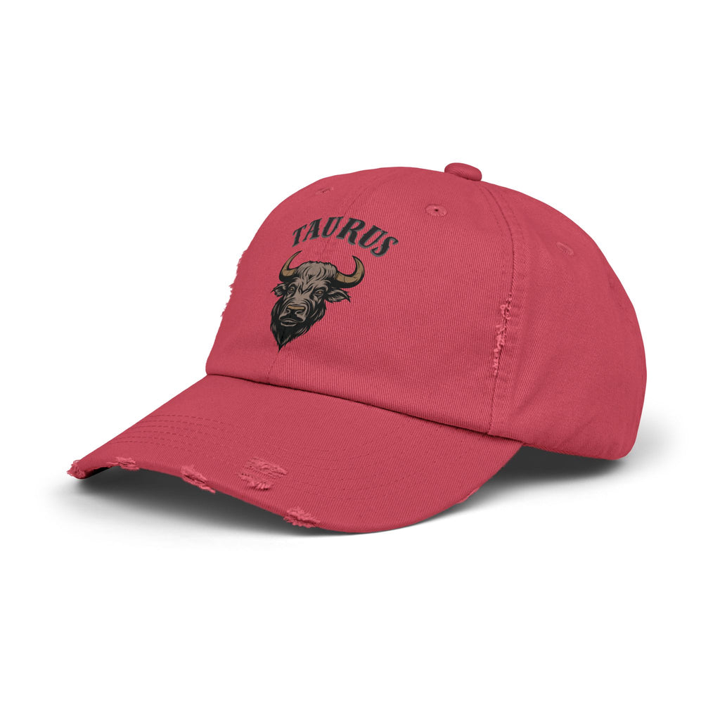 SABAS Taurus Zodiac Sign Distressed Cap