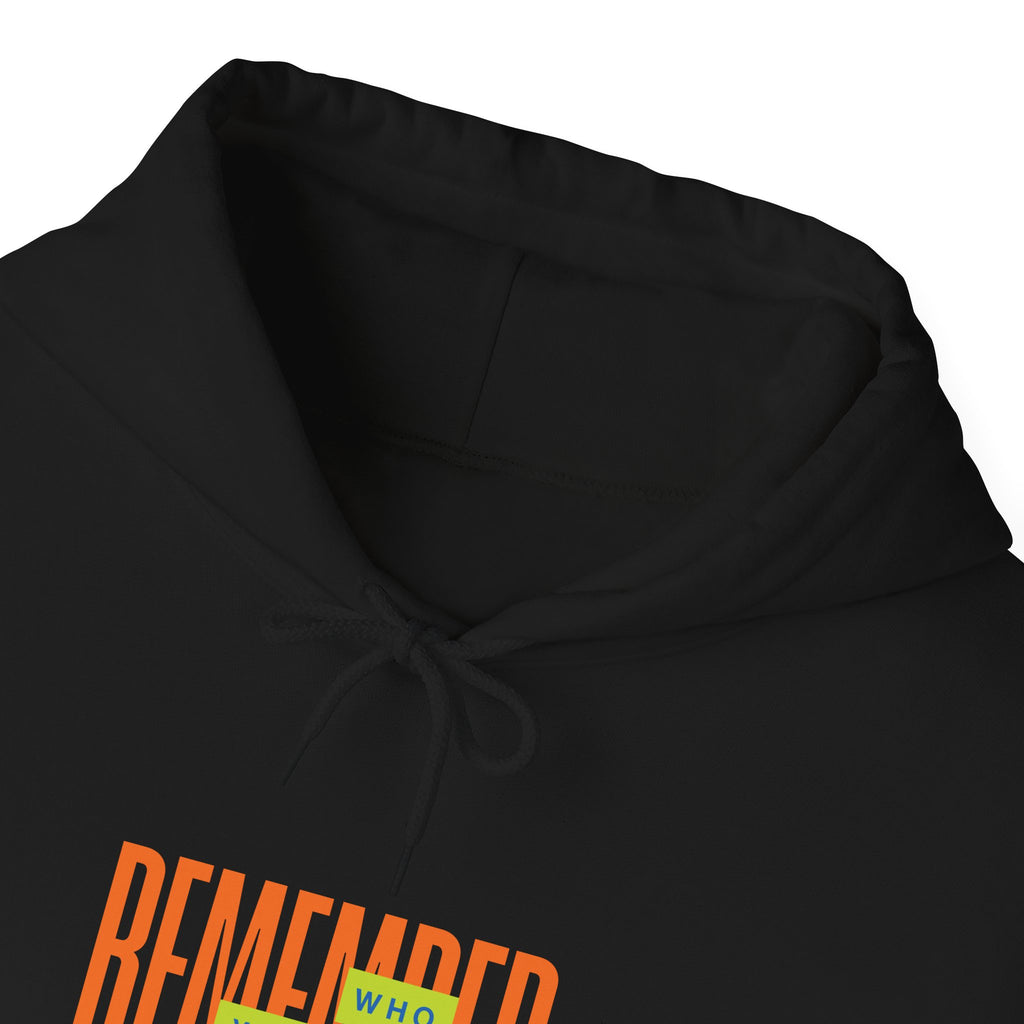 SABAS Remember Who You Are - Hoodie  Retro Orange & Green Graphic Pullover