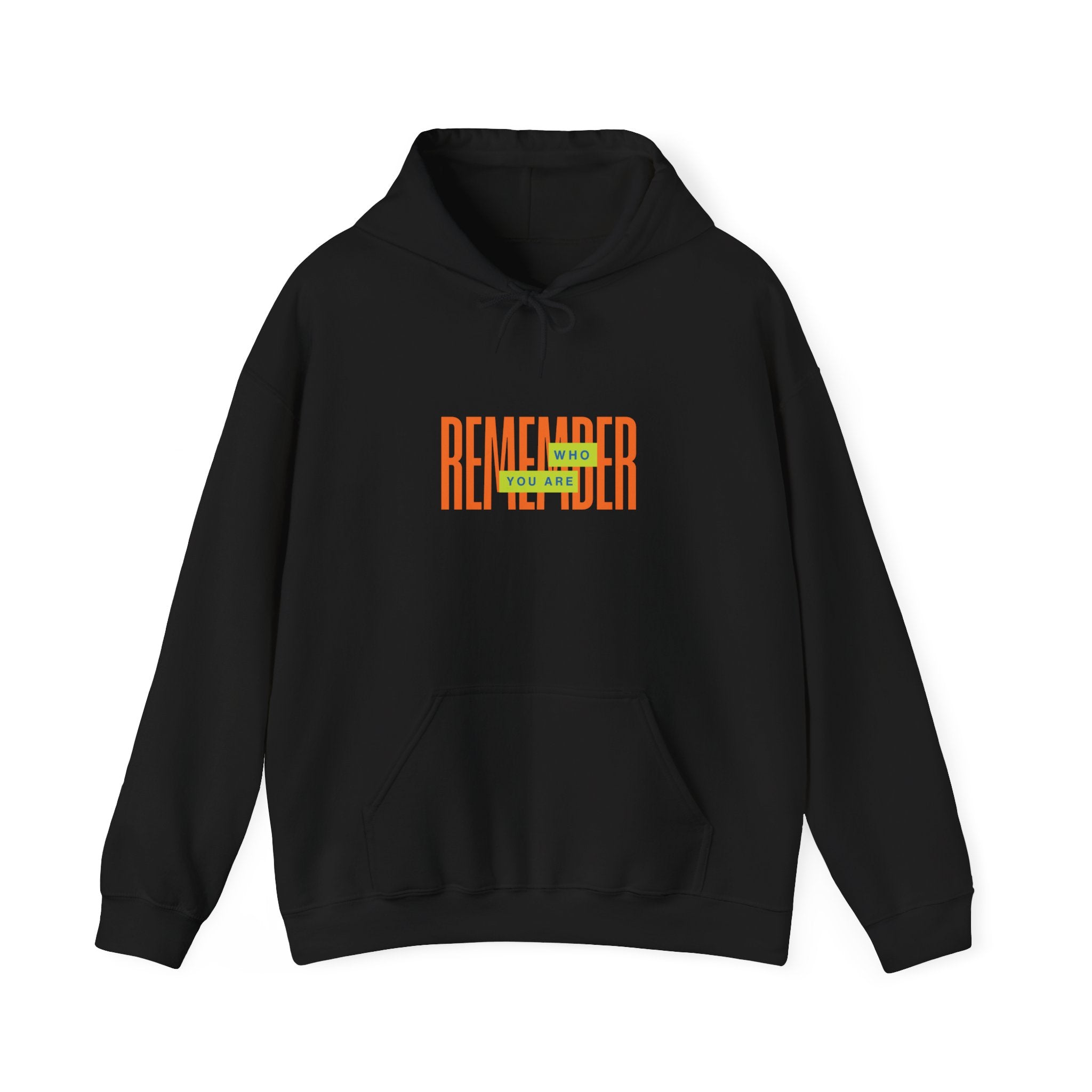 SABAS Remember Who You Are - Hoodie  Retro Orange & Green Graphic Pullover