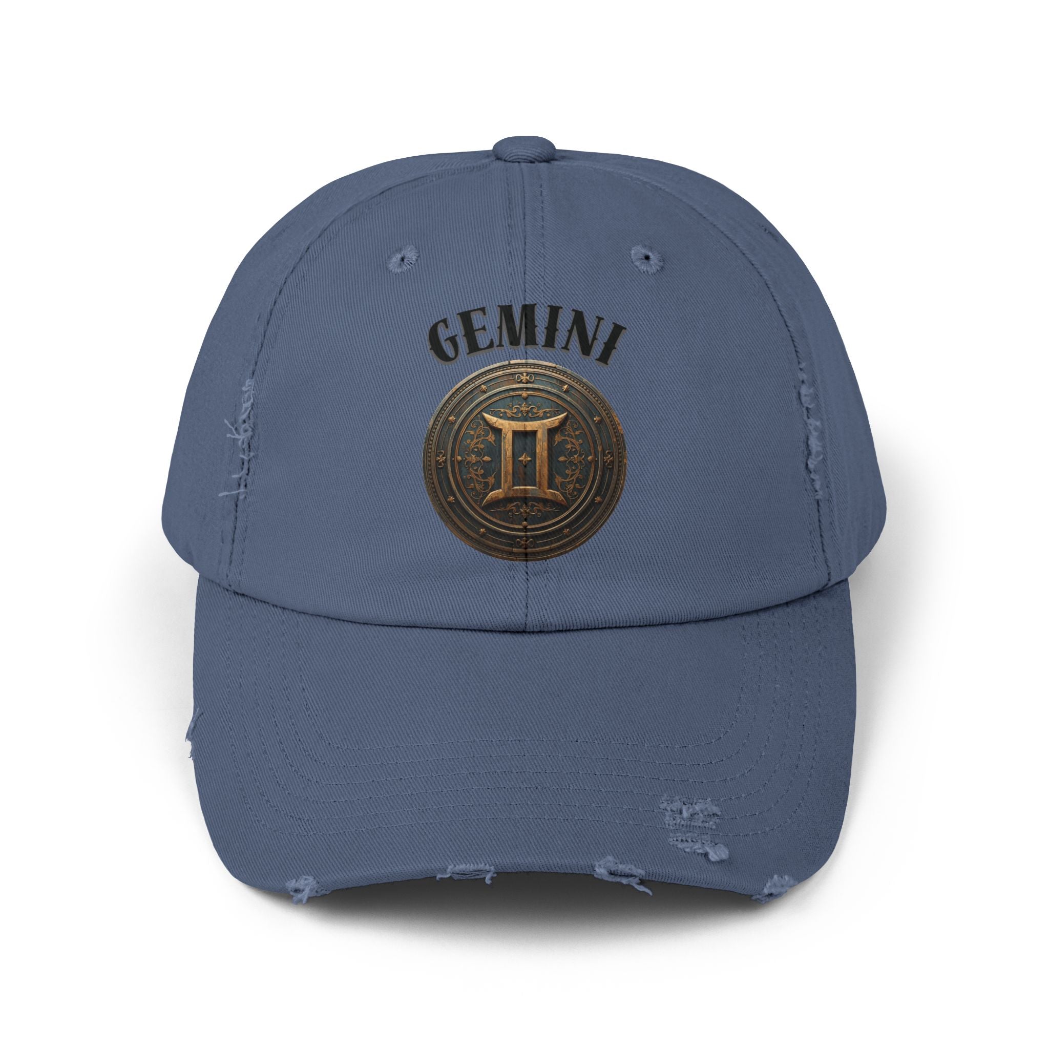 SABAS Gemini Zodiac Sign Distressed Cap
