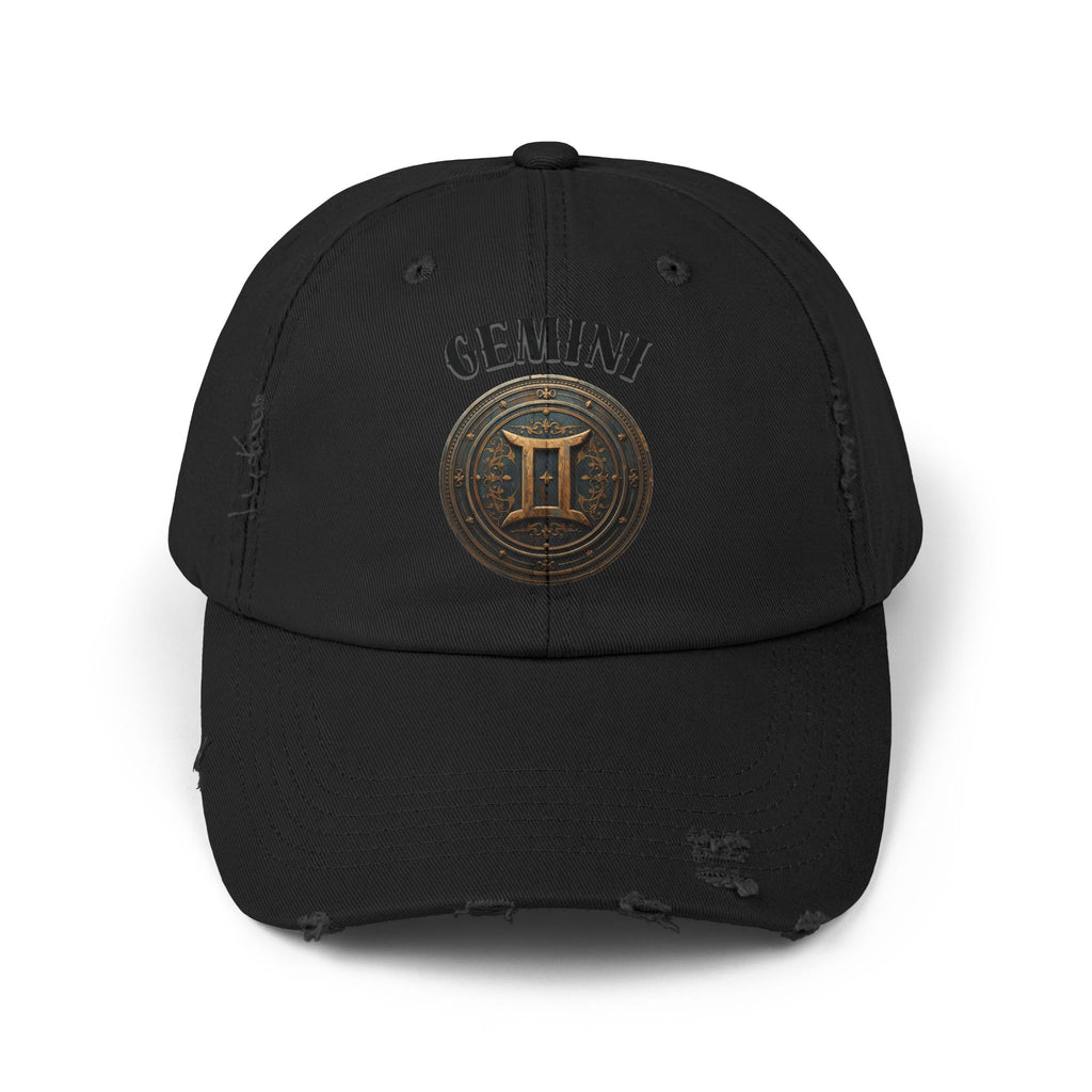 SABAS Gemini Zodiac Sign Distressed Cap