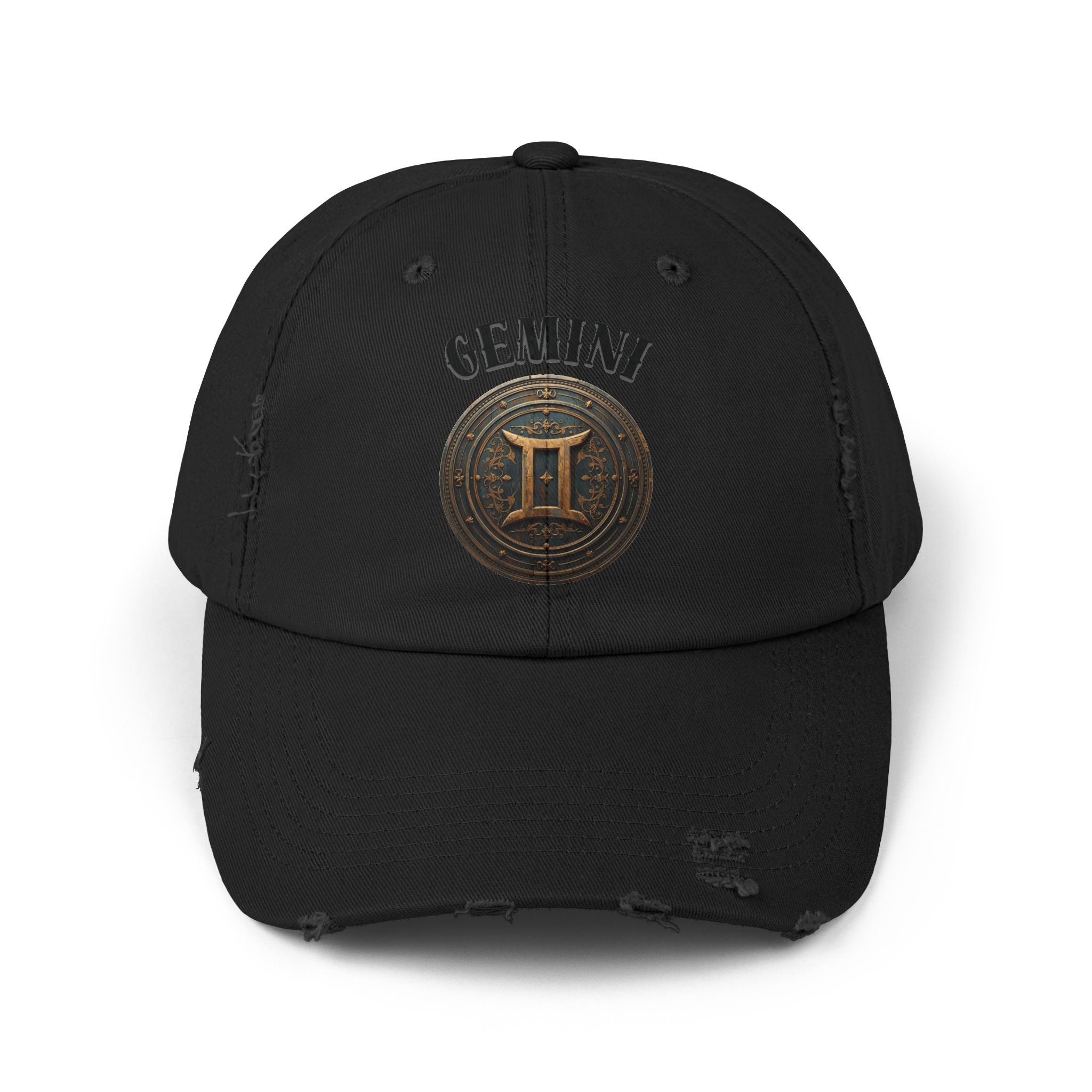 SABAS Gemini Zodiac Sign Distressed Cap