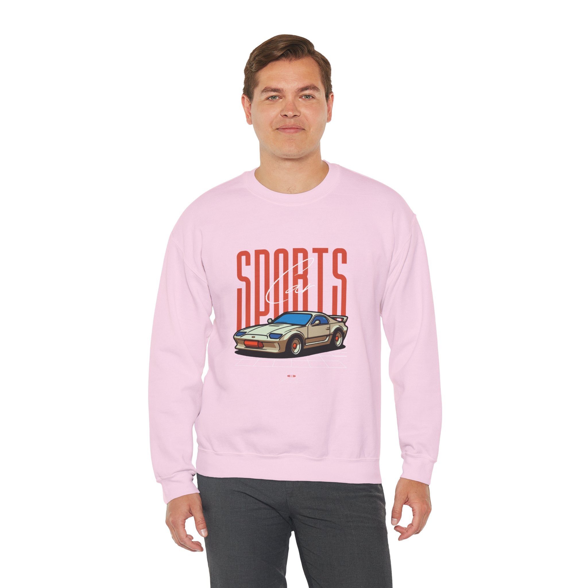 SABAS-Sports Car Sweatshirt — Vintage Racing Graphic Crewneck