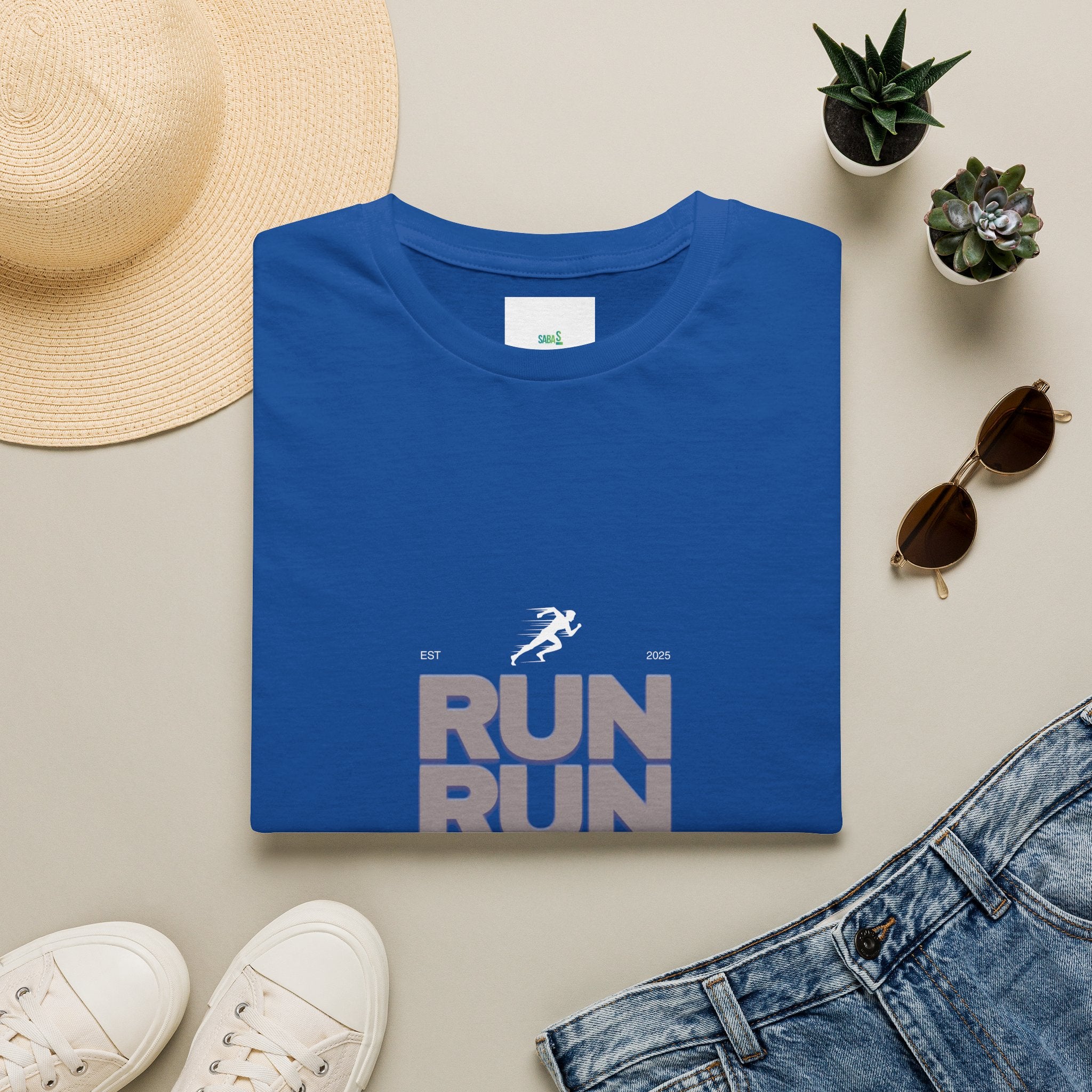 Sabas Ask For Run T-Shirt — Unisex-Minimalist Motivational Running Tee