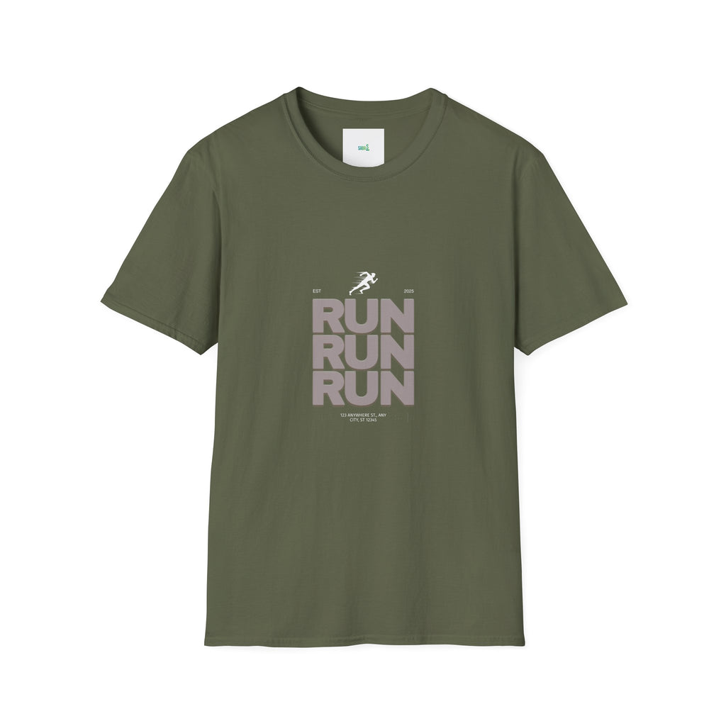 Sabas Ask For Run T-Shirt — Unisex-Minimalist Motivational Running Tee