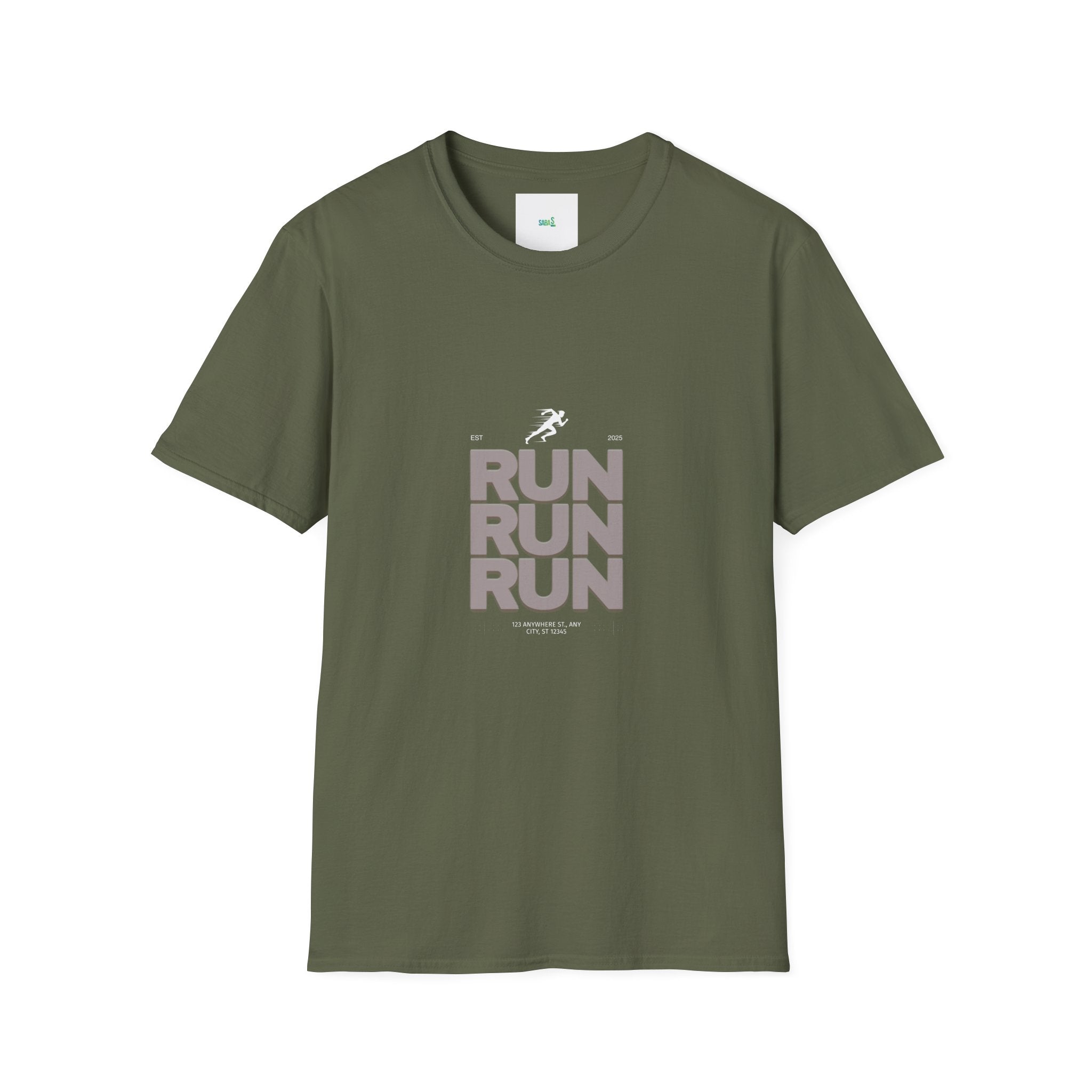 Sabas Ask For Run T-Shirt — Unisex-Minimalist Motivational Running Tee