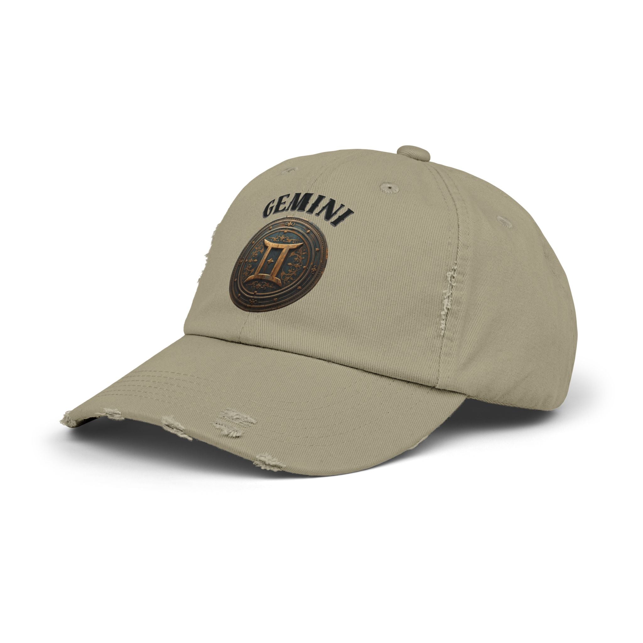SABAS Gemini Zodiac Sign Distressed Cap