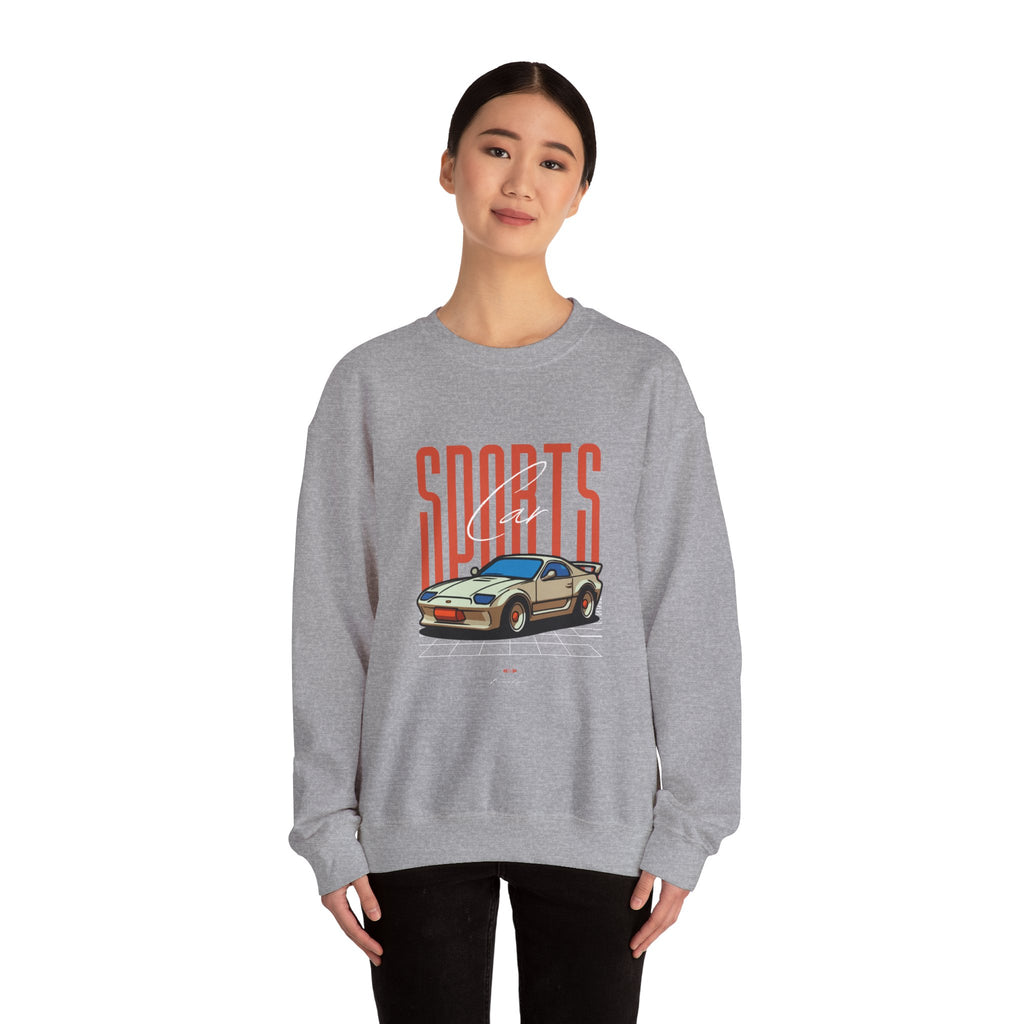 SABAS-Sports Car Sweatshirt — Vintage Racing Graphic Crewneck