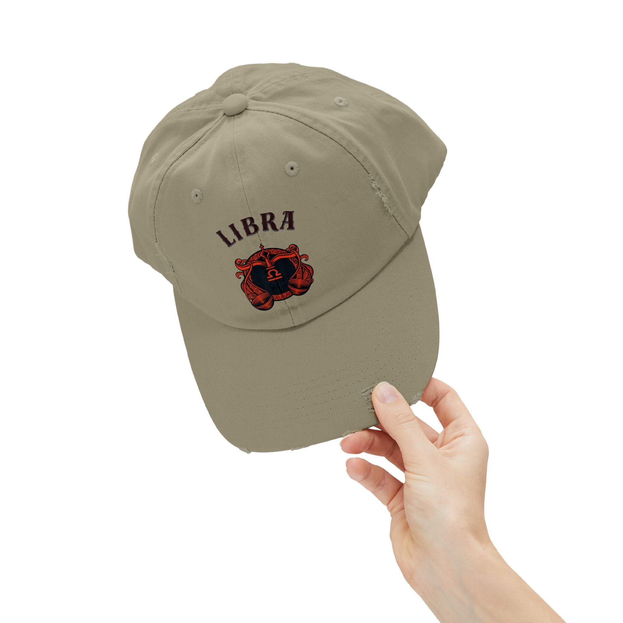 SABAS Libra Zodiac Distressed Cap