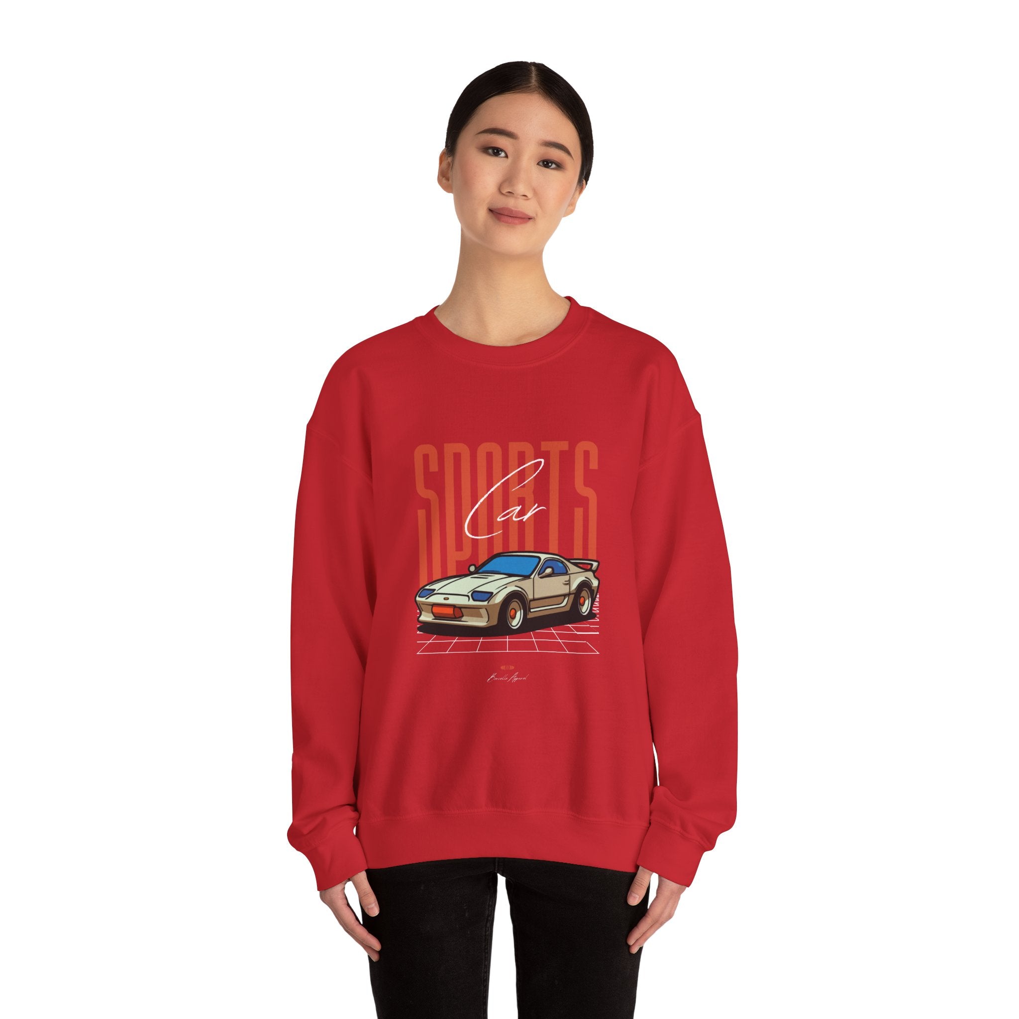 SABAS-Sports Car Sweatshirt — Vintage Racing Graphic Crewneck