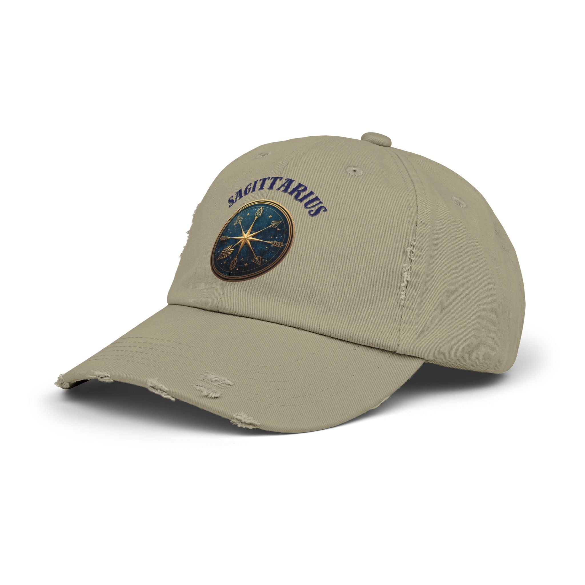 SABAS Sagittarius Distressed Cap Zodiac Star Compass Cap
