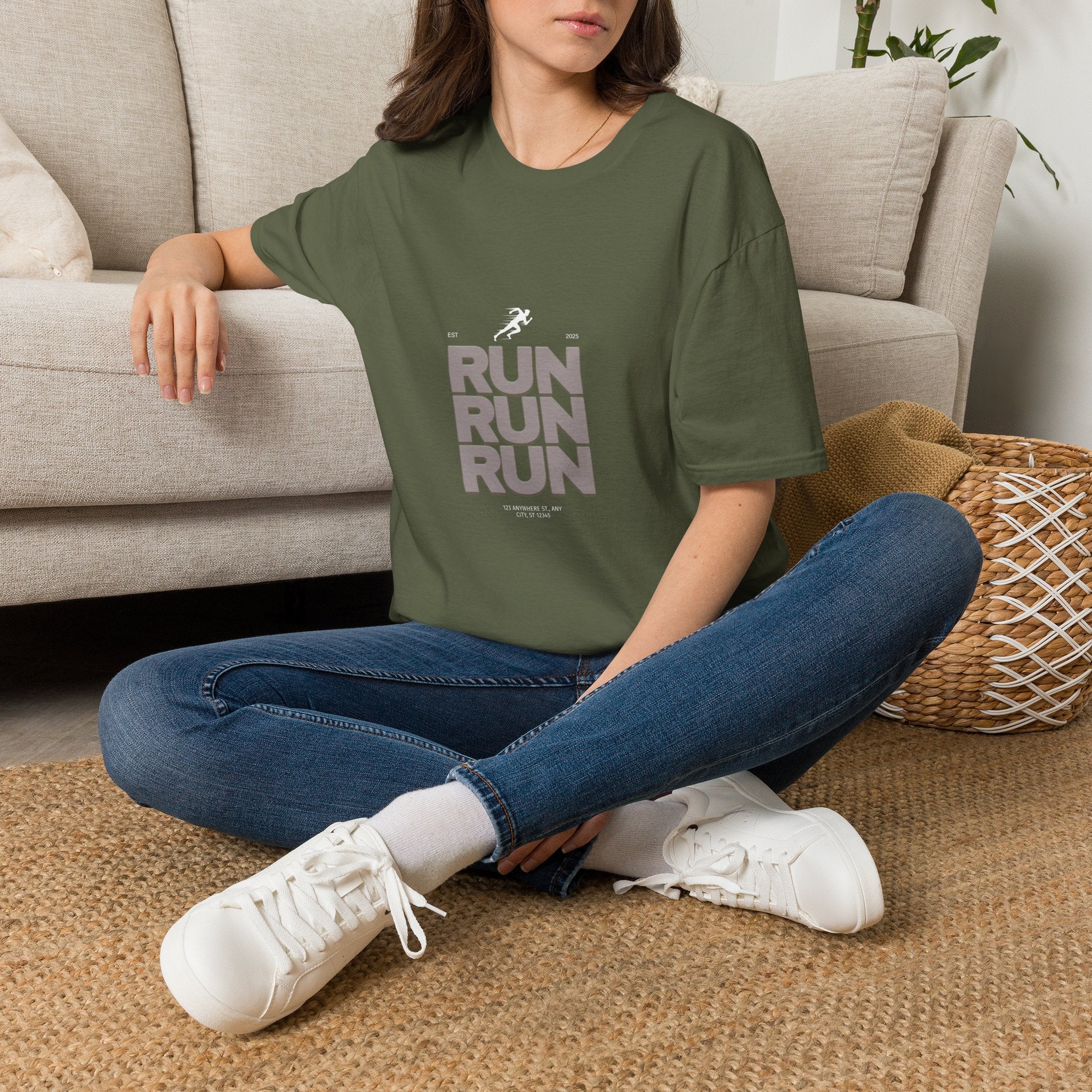 Sabas Ask For Run T-Shirt — Unisex-Minimalist Motivational Running Tee