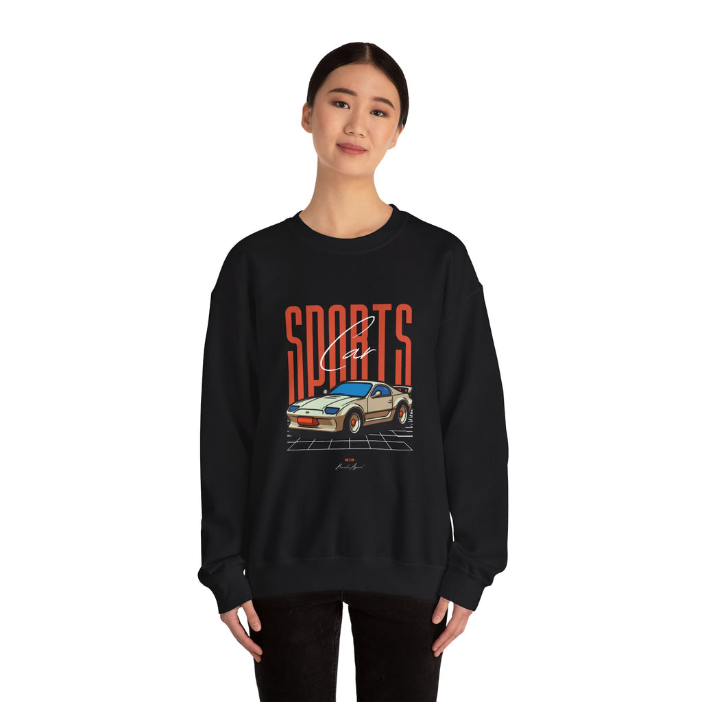 SABAS-Sports Car Sweatshirt — Vintage Racing Graphic Crewneck