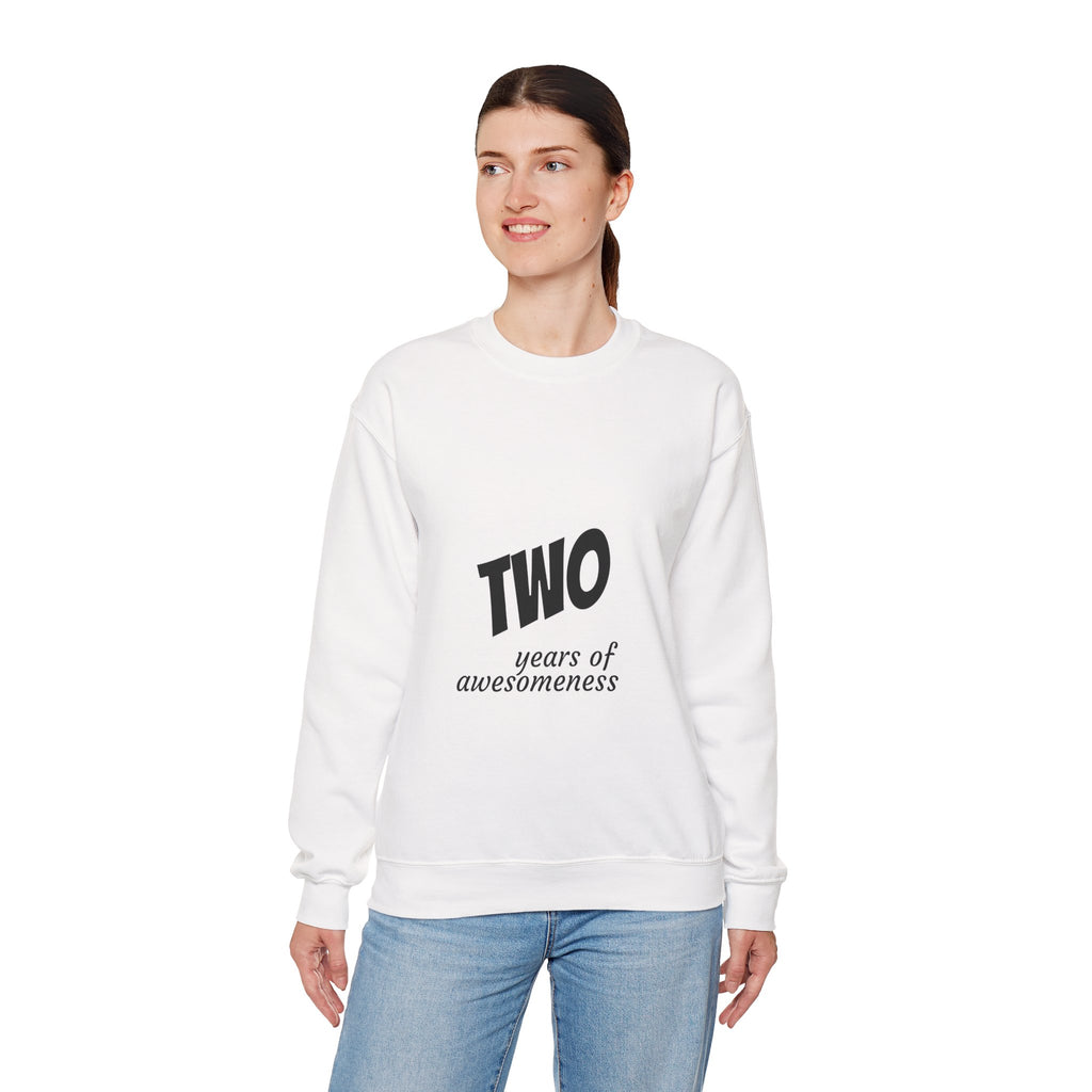 SABAS-Toddler Two Years of Awesomeness Sweatshirt