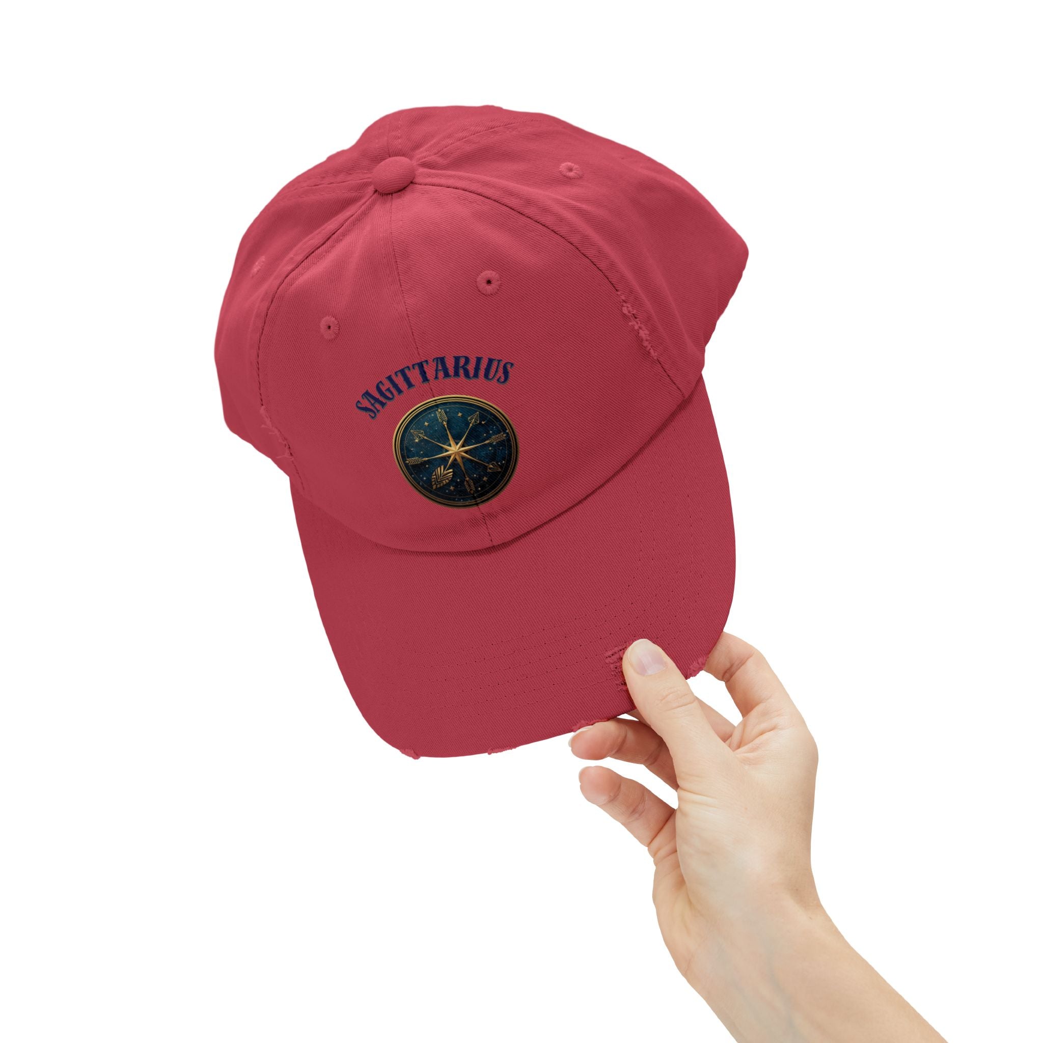 SABAS Sagittarius Distressed Cap Zodiac Star Compass Cap