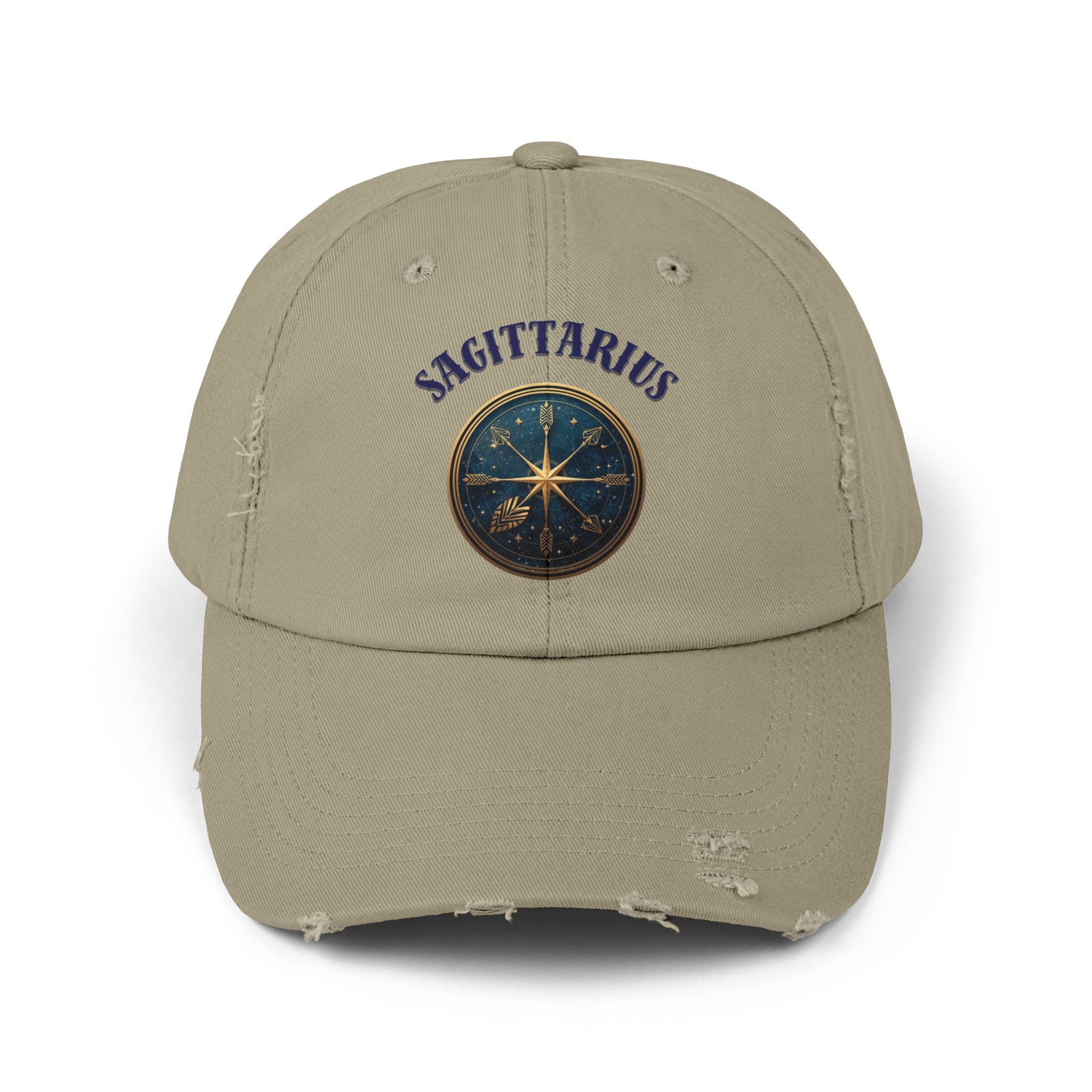 SABAS Sagittarius Distressed Cap Zodiac Star Compass Cap