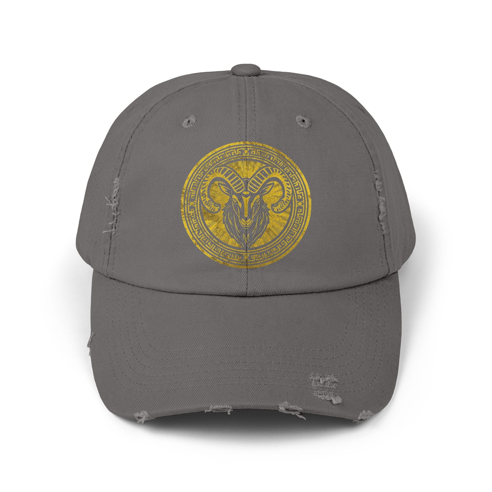 SABAS Capricorn Zodiac Sign Distressed Cap