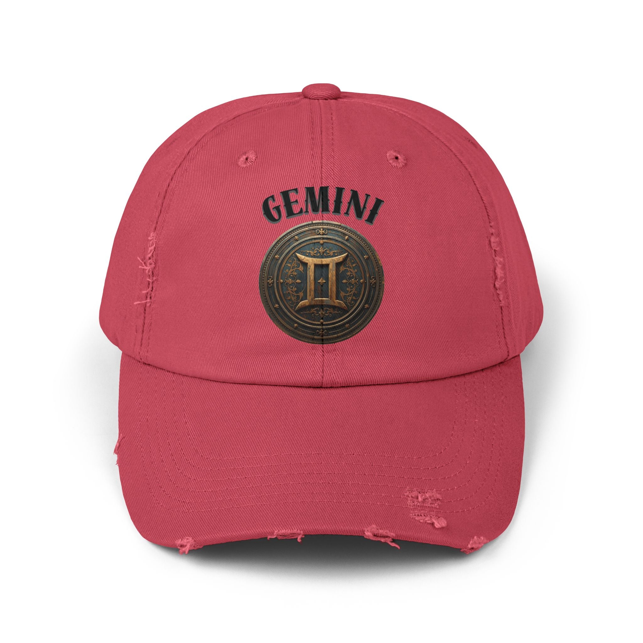 SABAS Gemini Zodiac Sign Distressed Cap