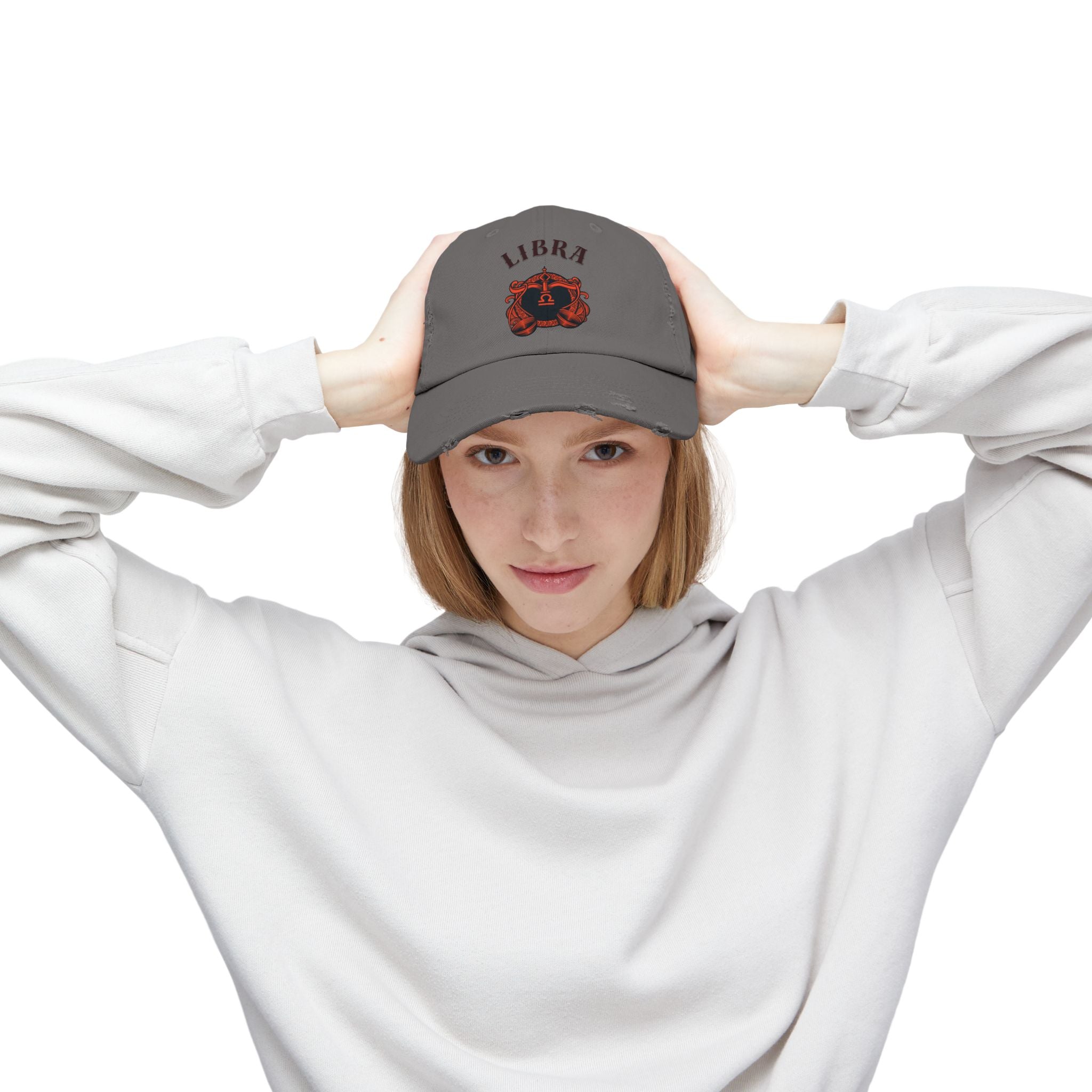 SABAS Libra Zodiac Distressed Cap