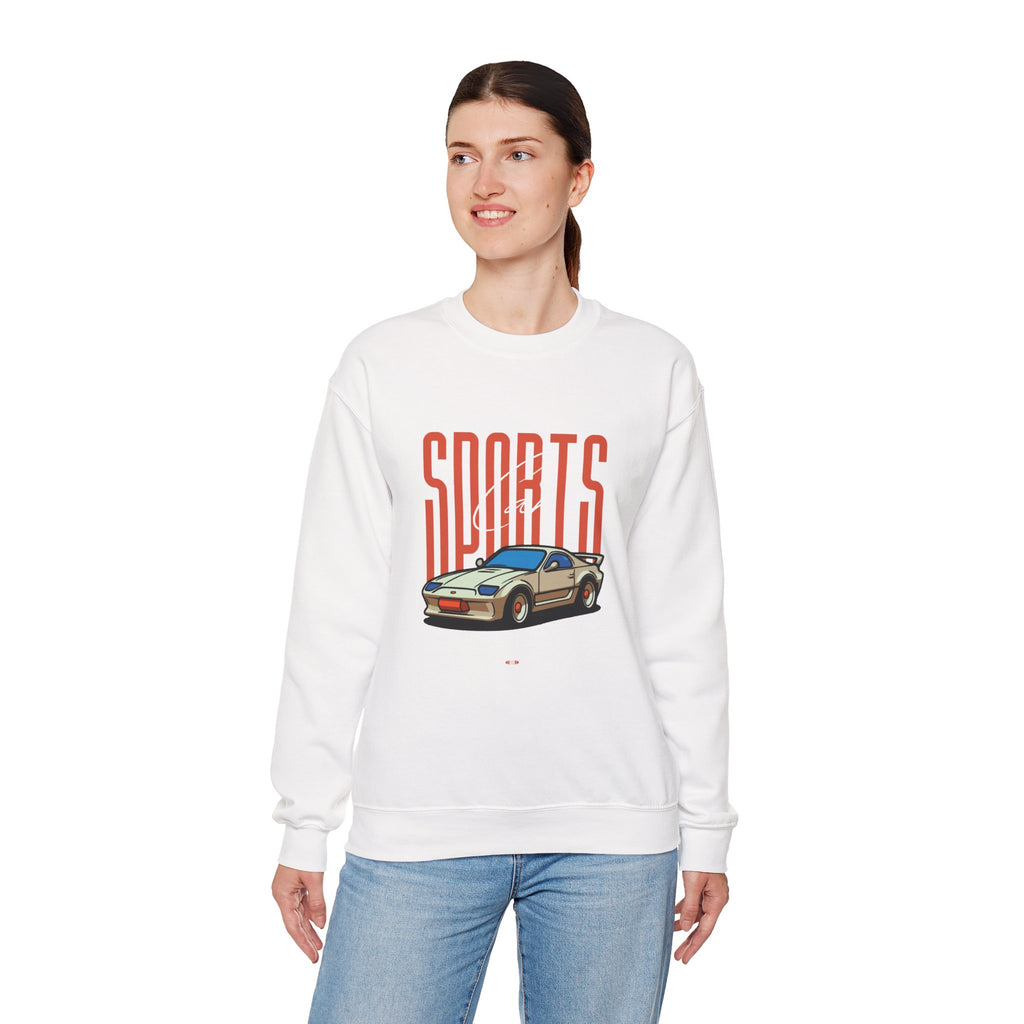 SABAS-Sports Car Sweatshirt — Vintage Racing Graphic Crewneck