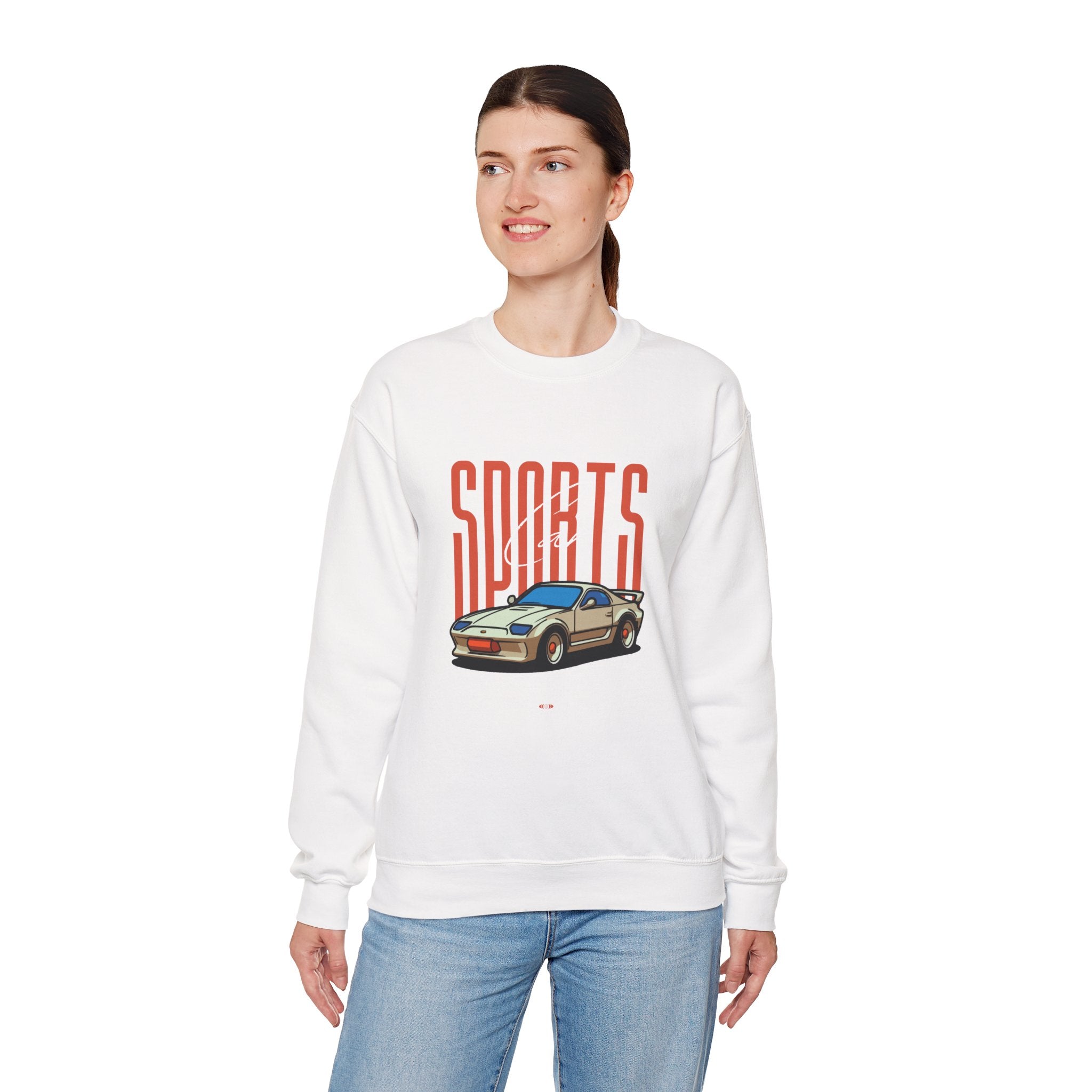 SABAS-Sports Car Sweatshirt — Vintage Racing Graphic Crewneck