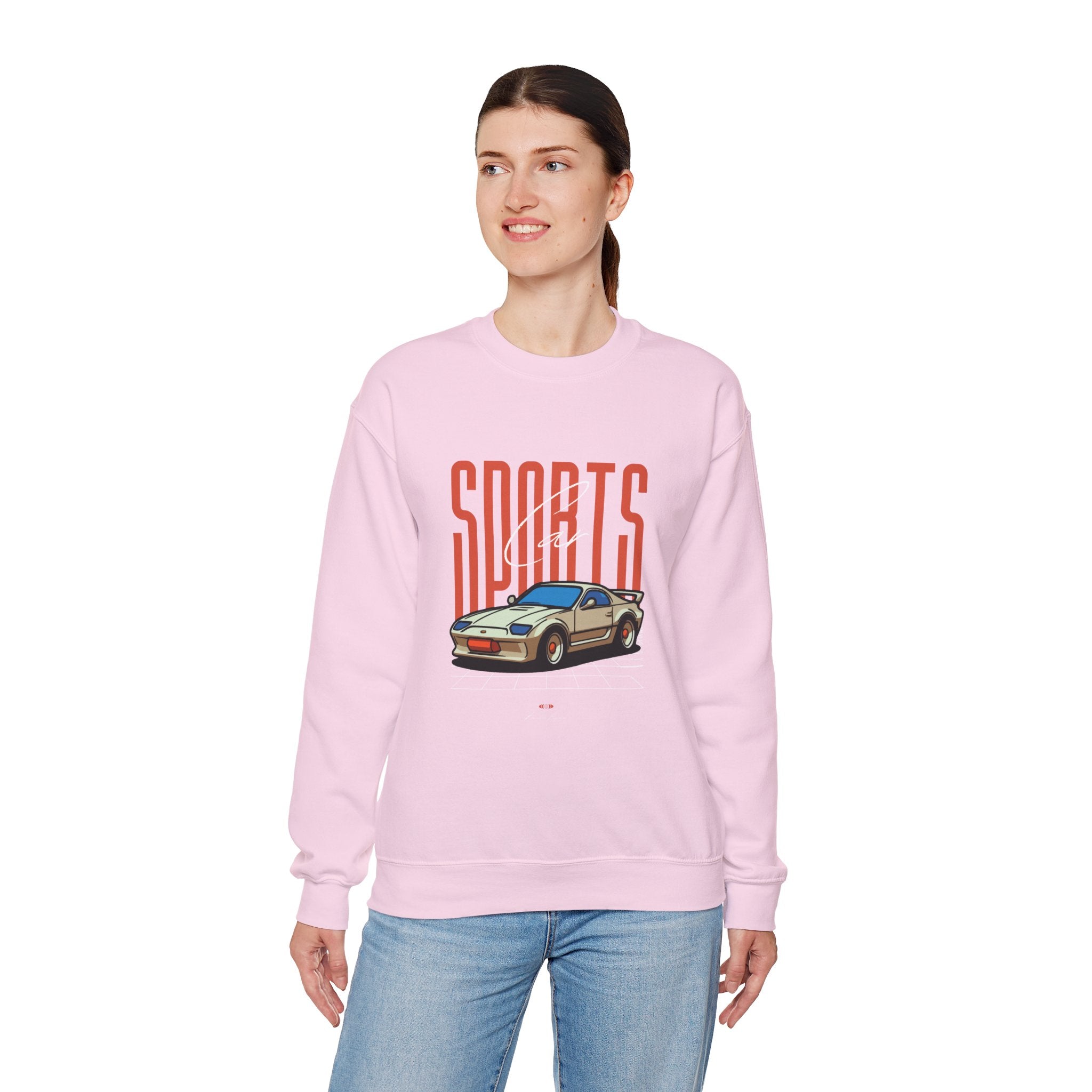 SABAS-Sports Car Sweatshirt — Vintage Racing Graphic Crewneck