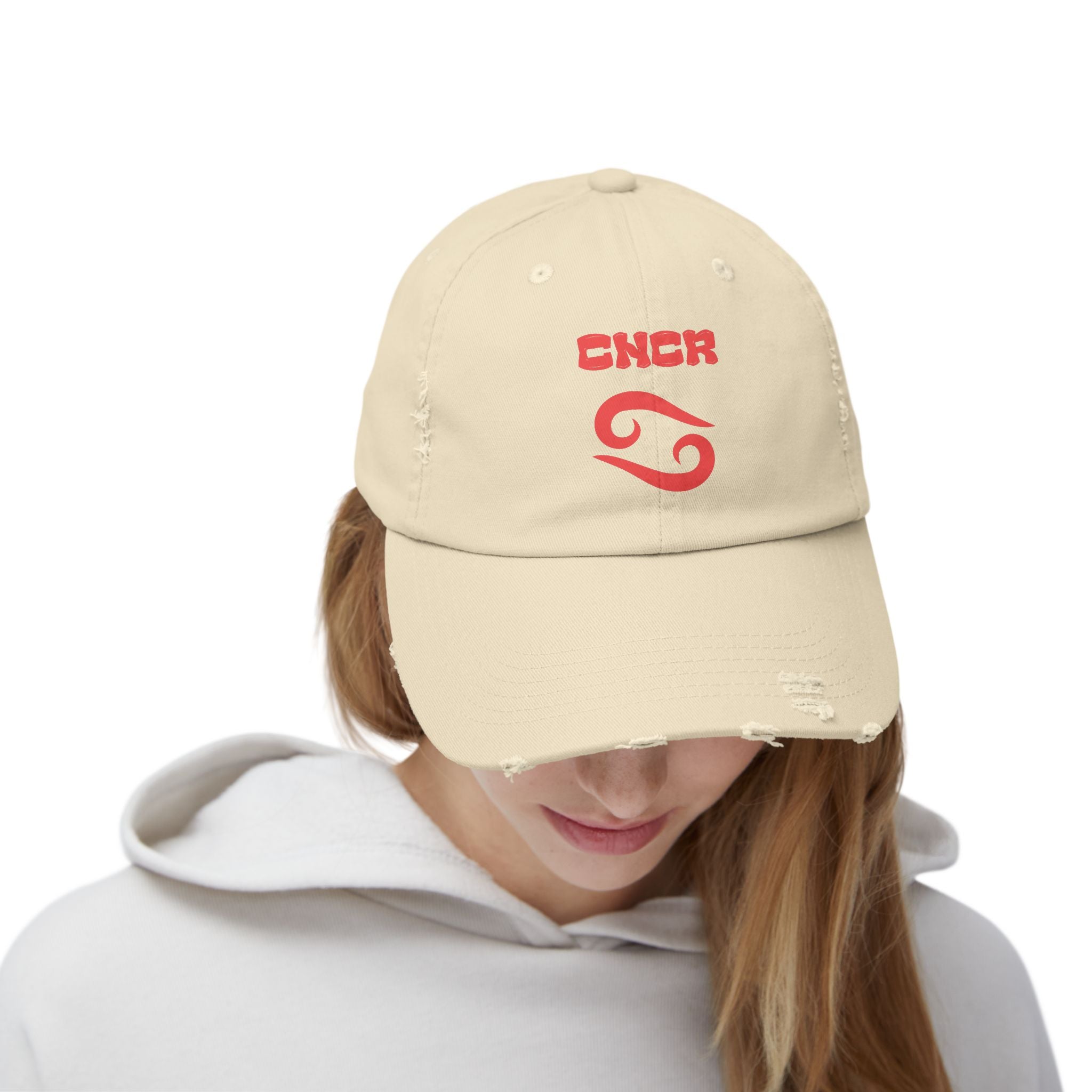 SABAS Cancer Zodiac Distressed Cap