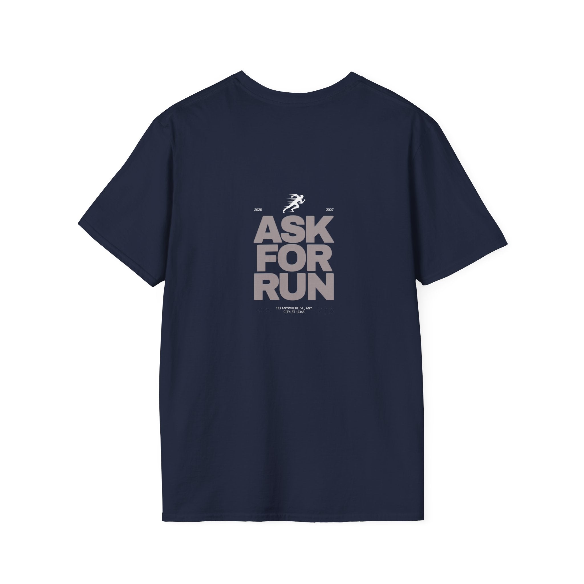 Sabas Ask For Run T-Shirt — Unisex-Minimalist Motivational Running Tee