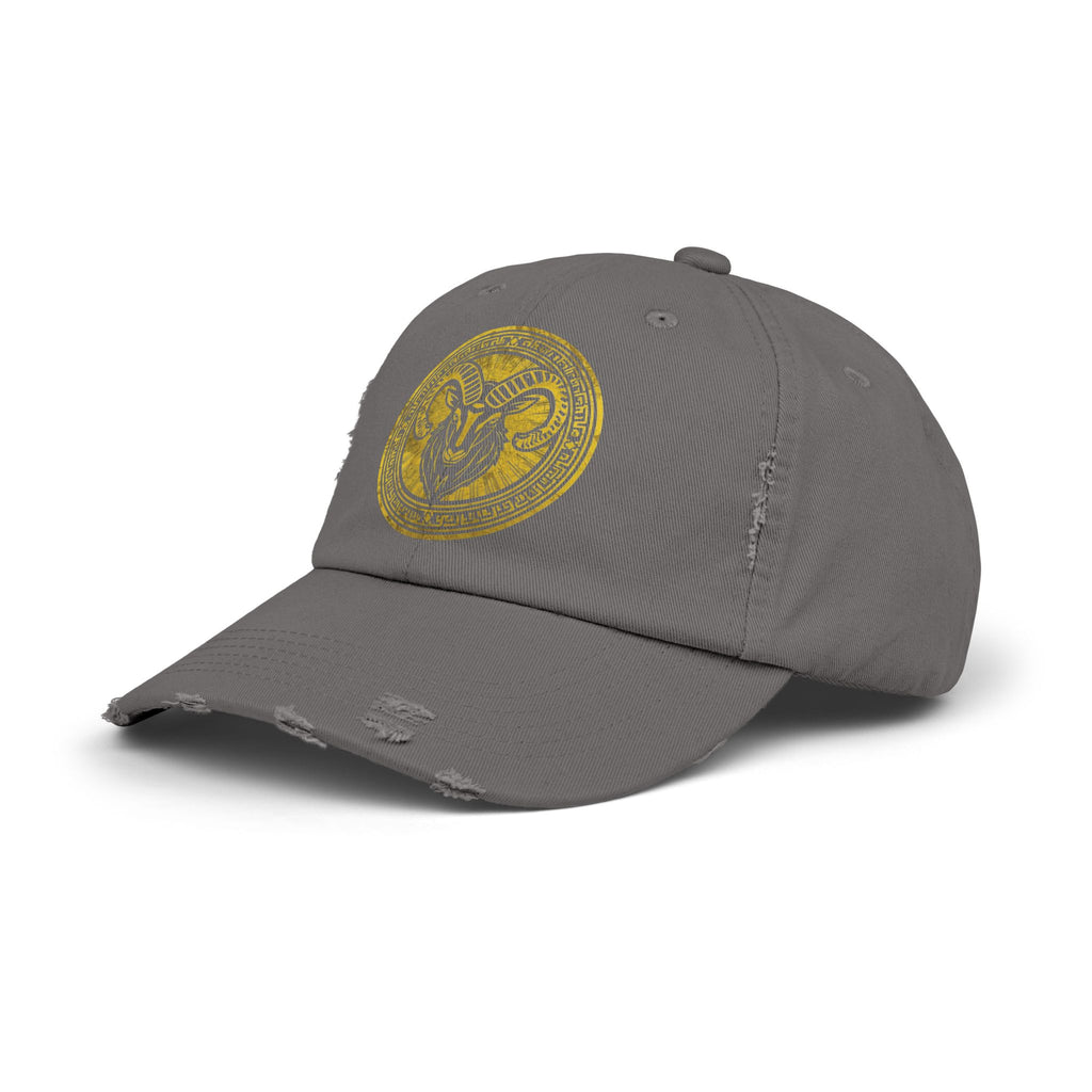 SABAS Capricorn Zodiac Sign Distressed Cap