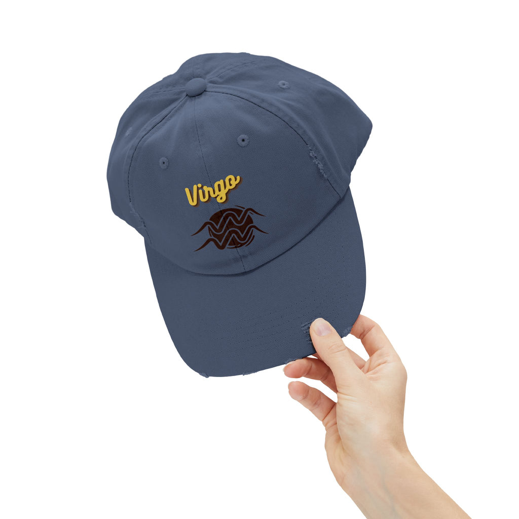 SABAS Virgo Distressed Cap Zodiac Sign