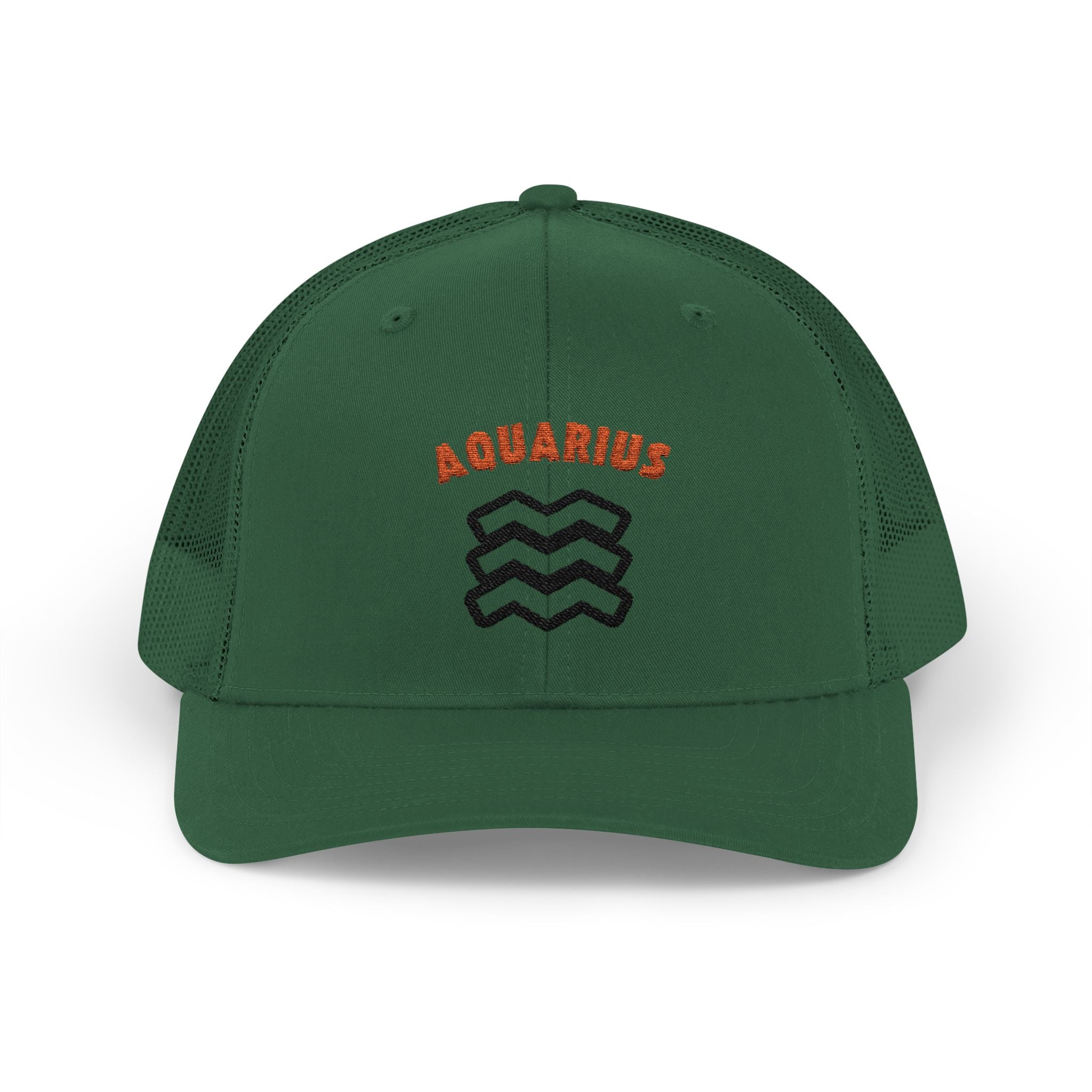 SABAS Embroidered Snapback Trucker Cap – Aquarius Zodiac Cap