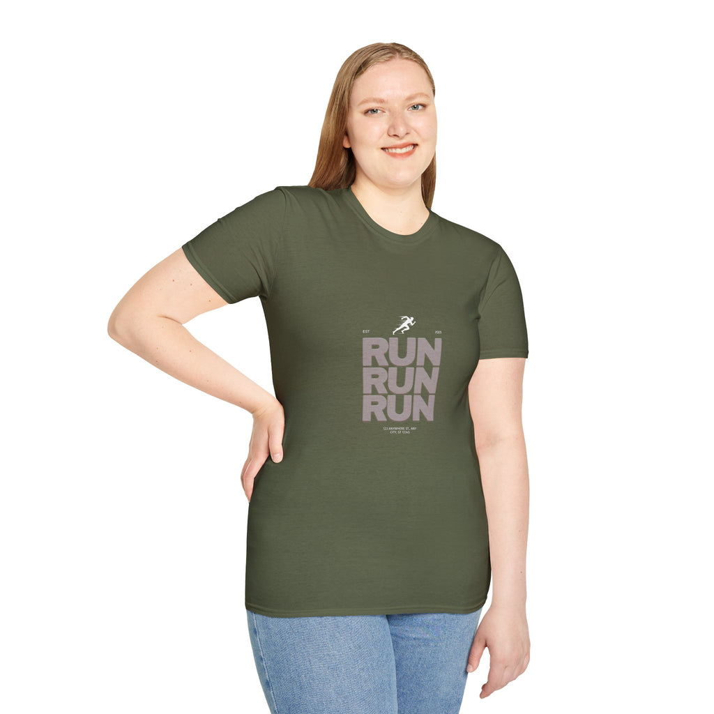 Sabas Ask For Run T-Shirt — Unisex-Minimalist Motivational Running Tee