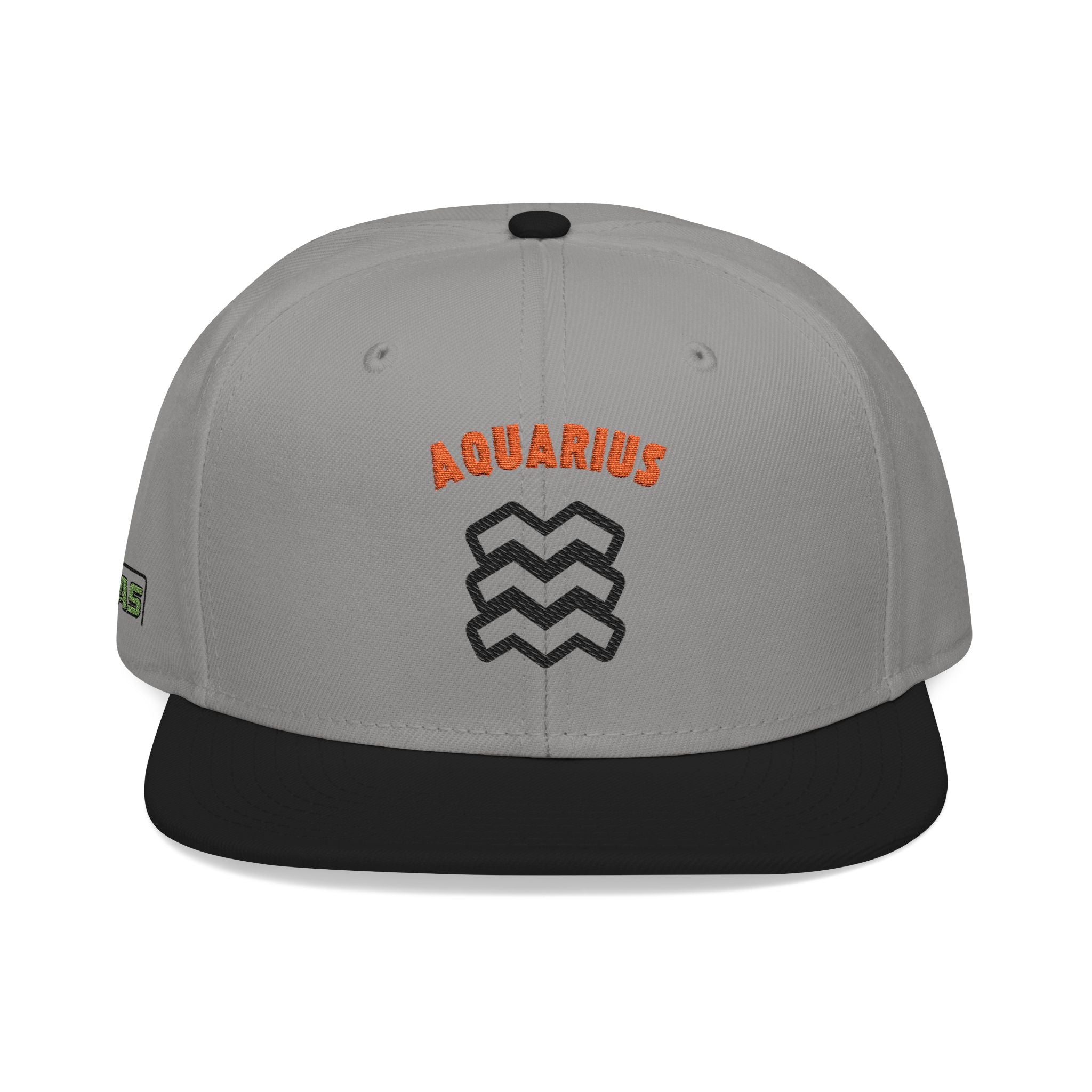 SABAS Embroidered Snapback Hat - Aquarius Zodiac Sign