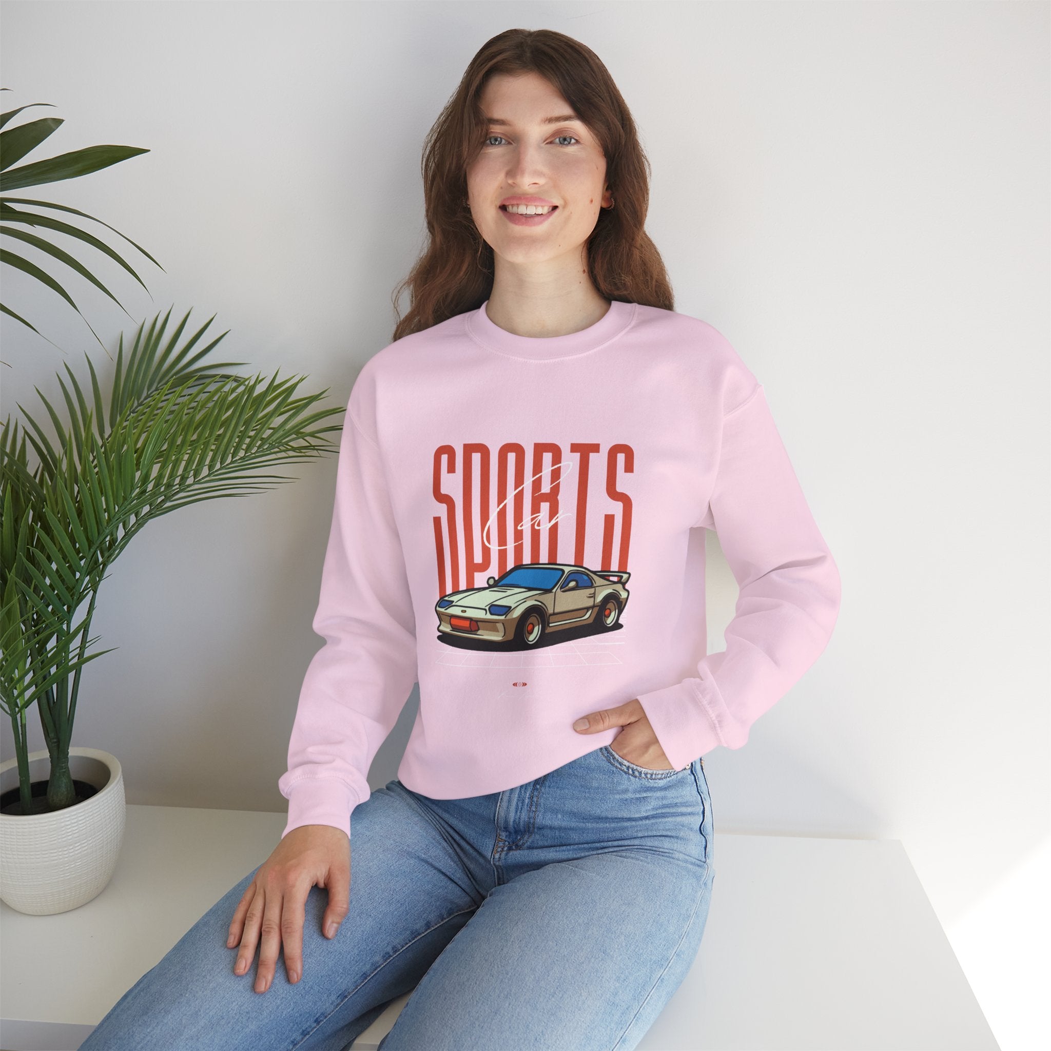 SABAS-Sports Car Sweatshirt — Vintage Racing Graphic Crewneck