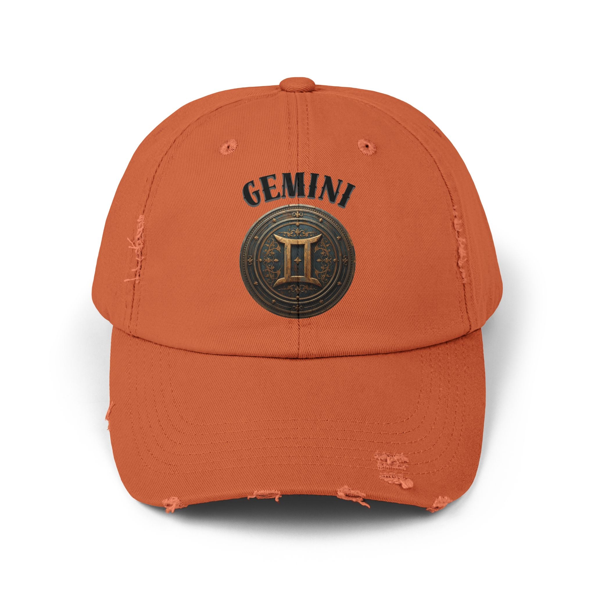 SABAS Gemini Zodiac Sign Distressed Cap