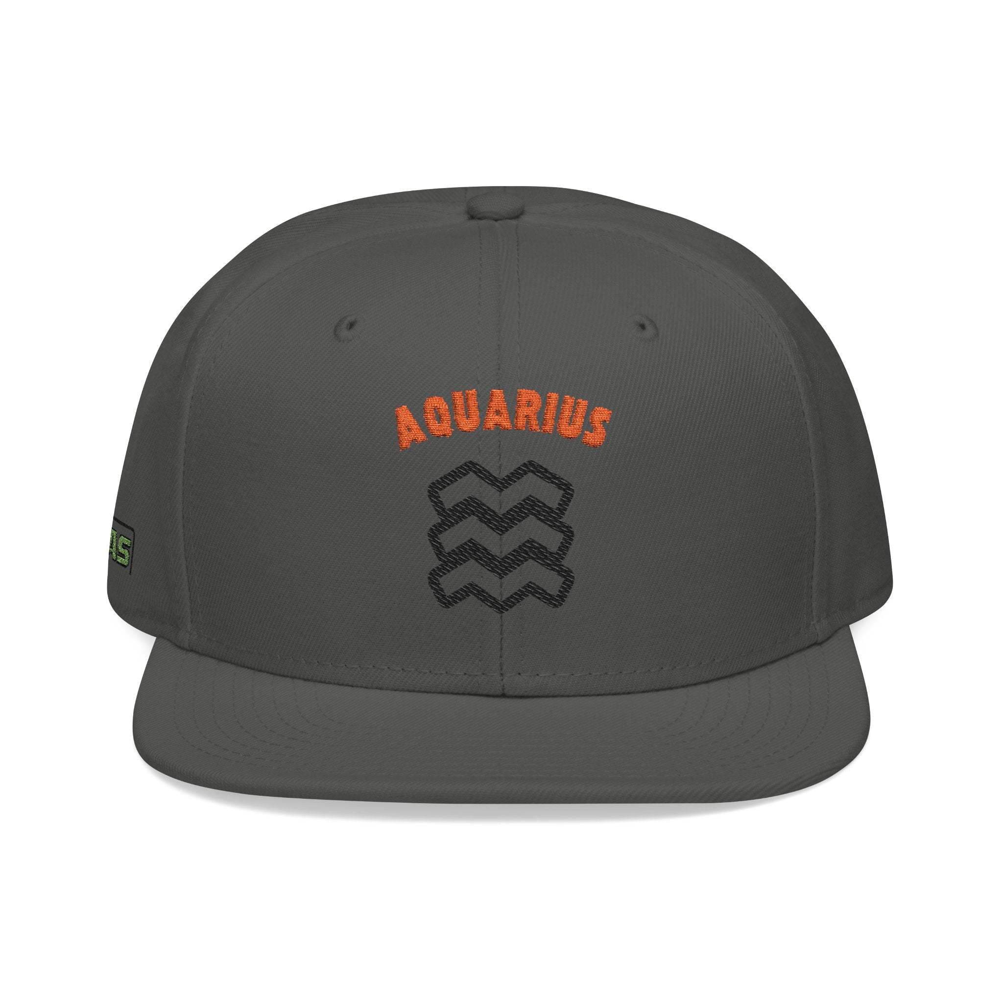 SABAS Embroidered Snapback Hat - Aquarius Zodiac Sign