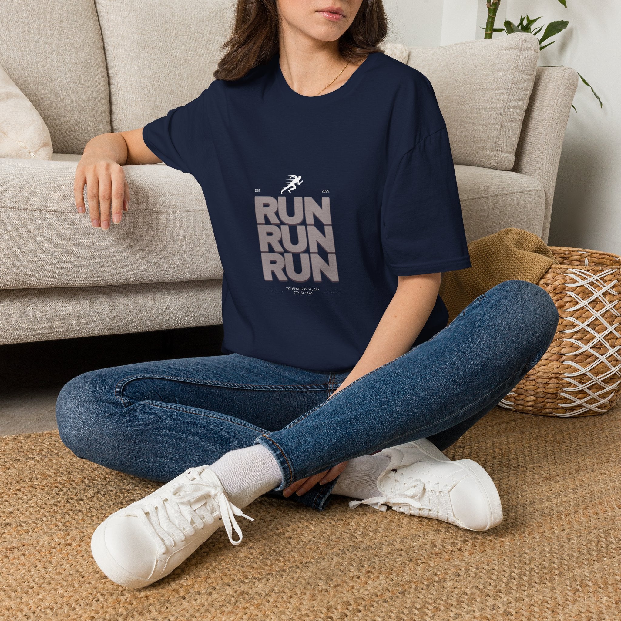 Sabas Ask For Run T-Shirt — Unisex-Minimalist Motivational Running Tee