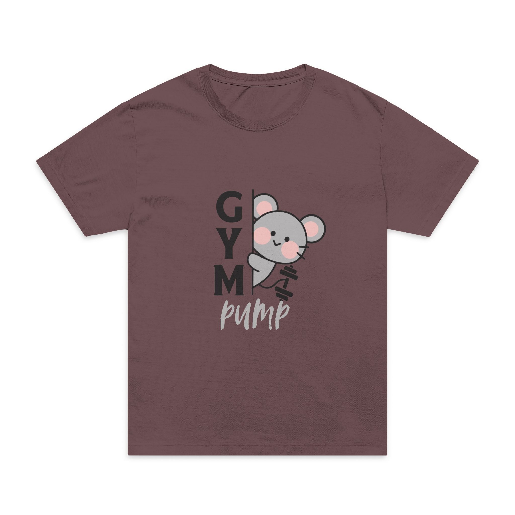Sabas Gym Pump Cute Koala T-Shirt — "Gym Pump" Front & "Push Yourself" Back