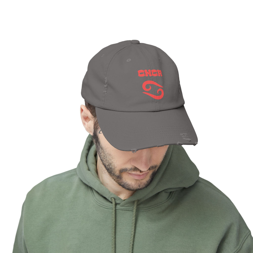 SABAS Cancer Zodiac Distressed Cap