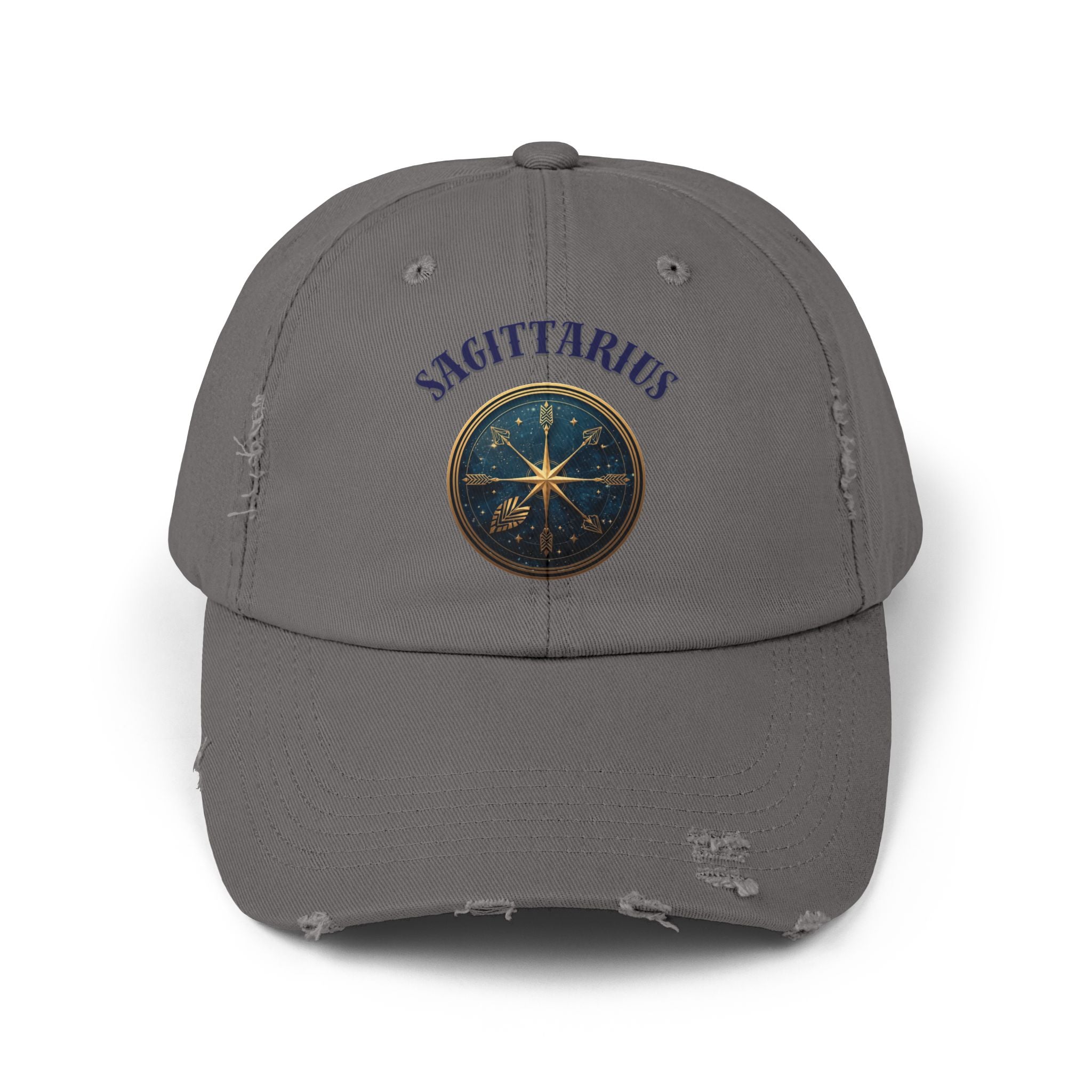 SABAS Sagittarius Distressed Cap Zodiac Star Compass Cap