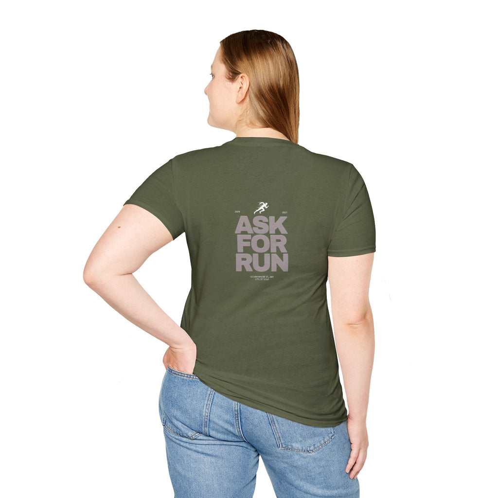 Sabas Ask For Run T-Shirt — Unisex-Minimalist Motivational Running Tee