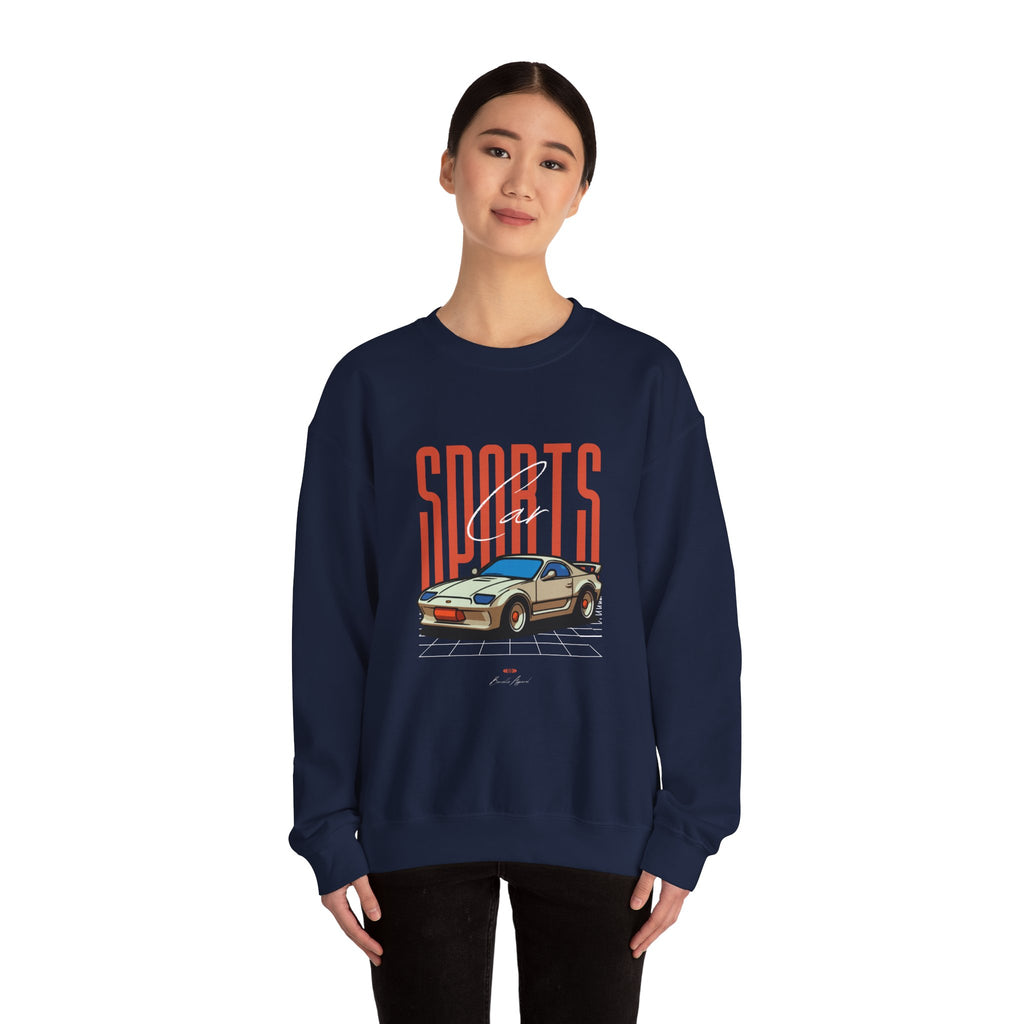 SABAS-Sports Car Sweatshirt — Vintage Racing Graphic Crewneck