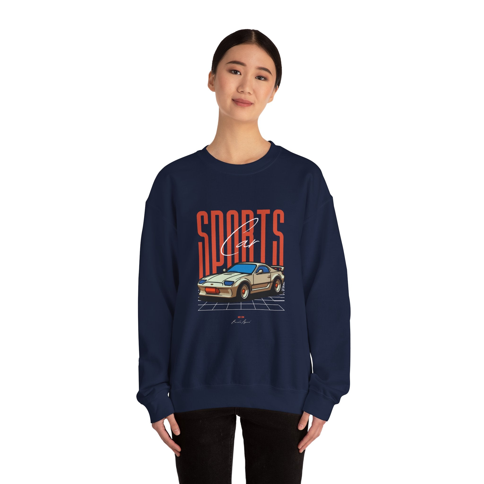 SABAS-Sports Car Sweatshirt — Vintage Racing Graphic Crewneck
