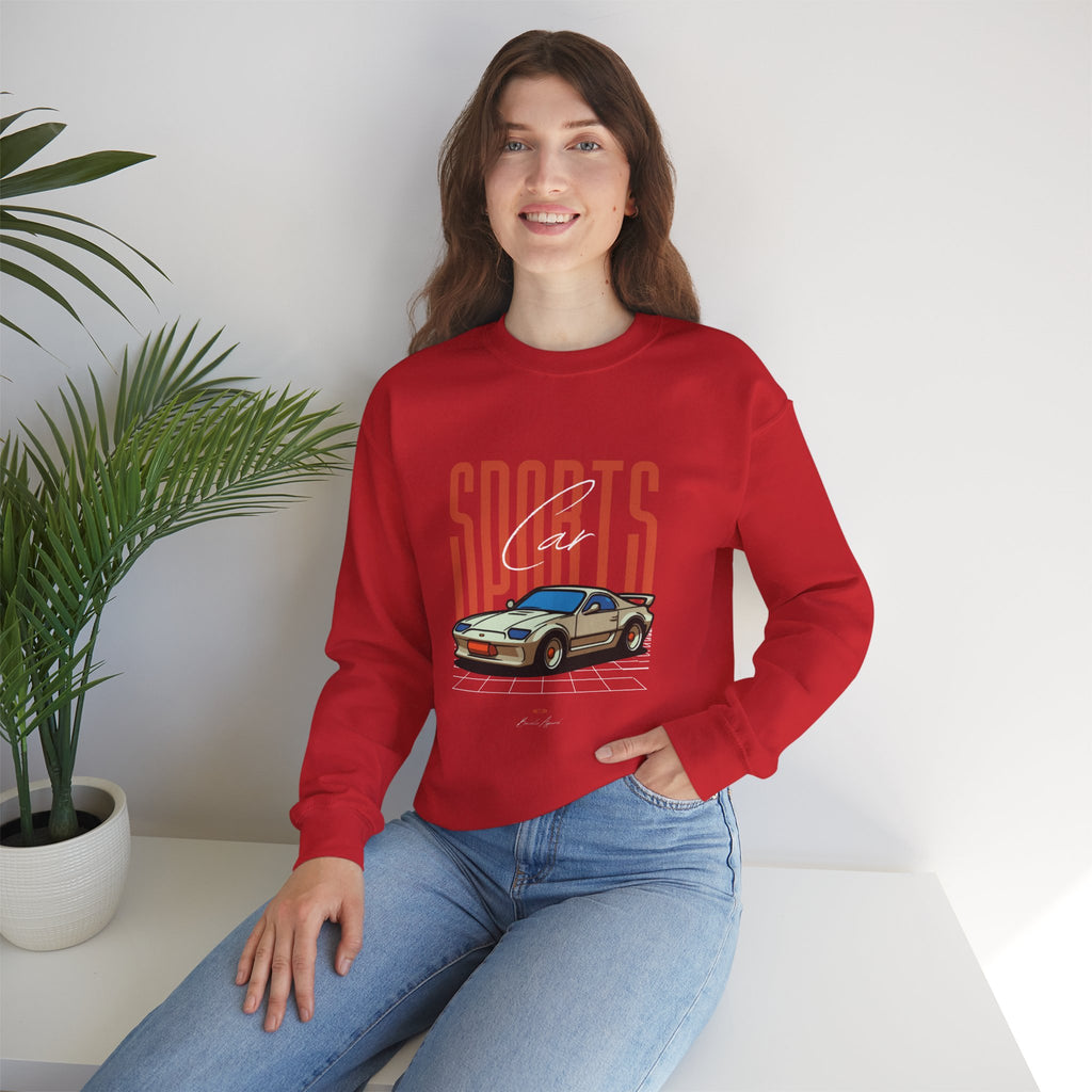SABAS-Sports Car Sweatshirt — Vintage Racing Graphic Crewneck