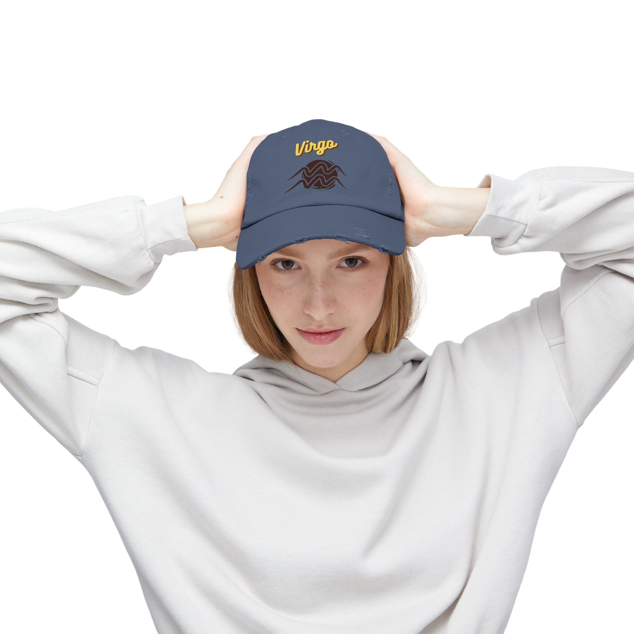 SABAS Virgo Distressed Cap Zodiac Sign