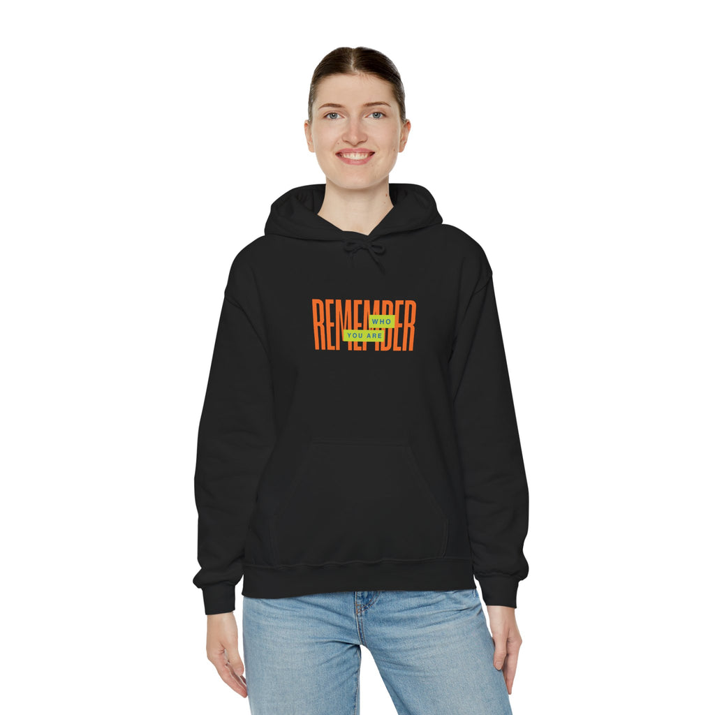 SABAS Remember Who You Are - Hoodie  Retro Orange & Green Graphic Pullover