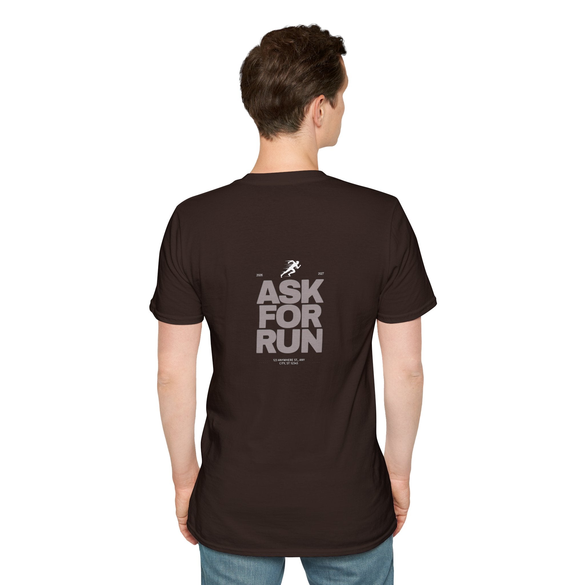 Sabas Ask For Run T-Shirt — Unisex-Minimalist Motivational Running Tee