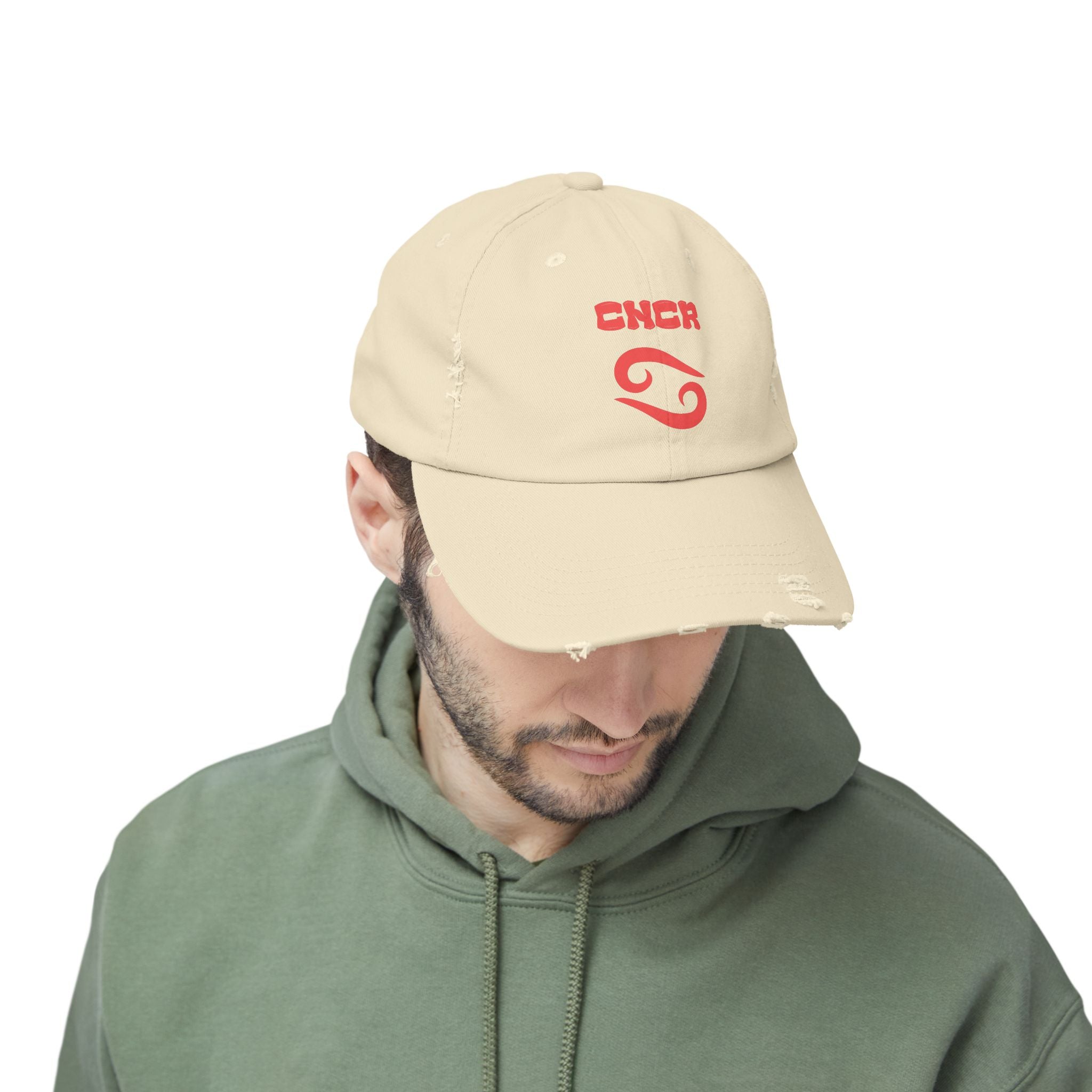 SABAS Cancer Zodiac Distressed Cap