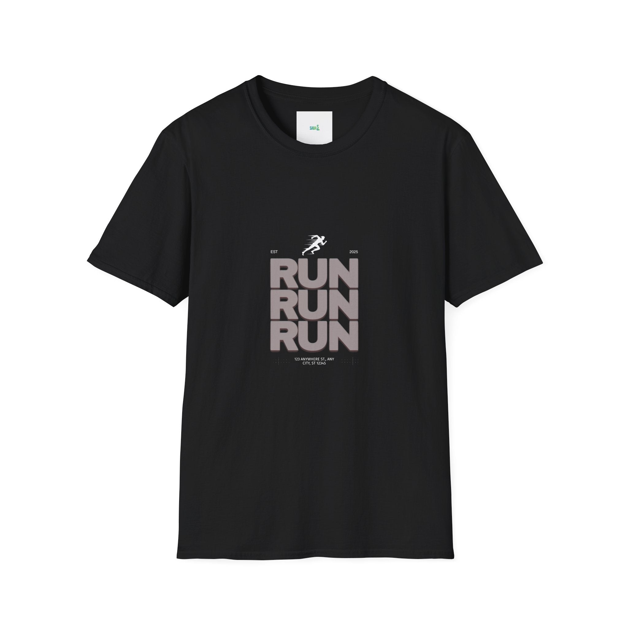 Sabas Ask For Run T-Shirt — Unisex-Minimalist Motivational Running Tee