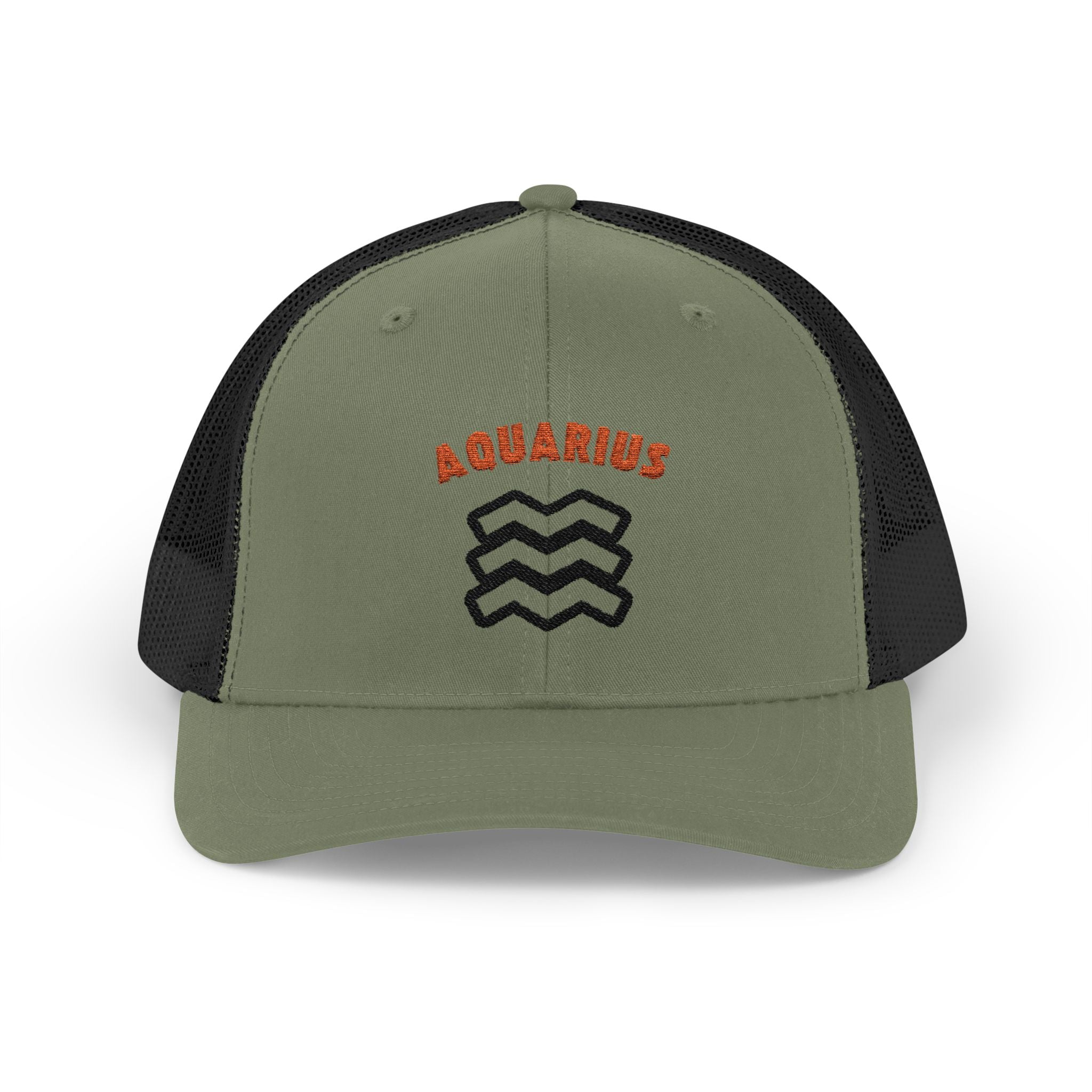 SABAS Embroidered Snapback Trucker Cap – Aquarius Zodiac Cap